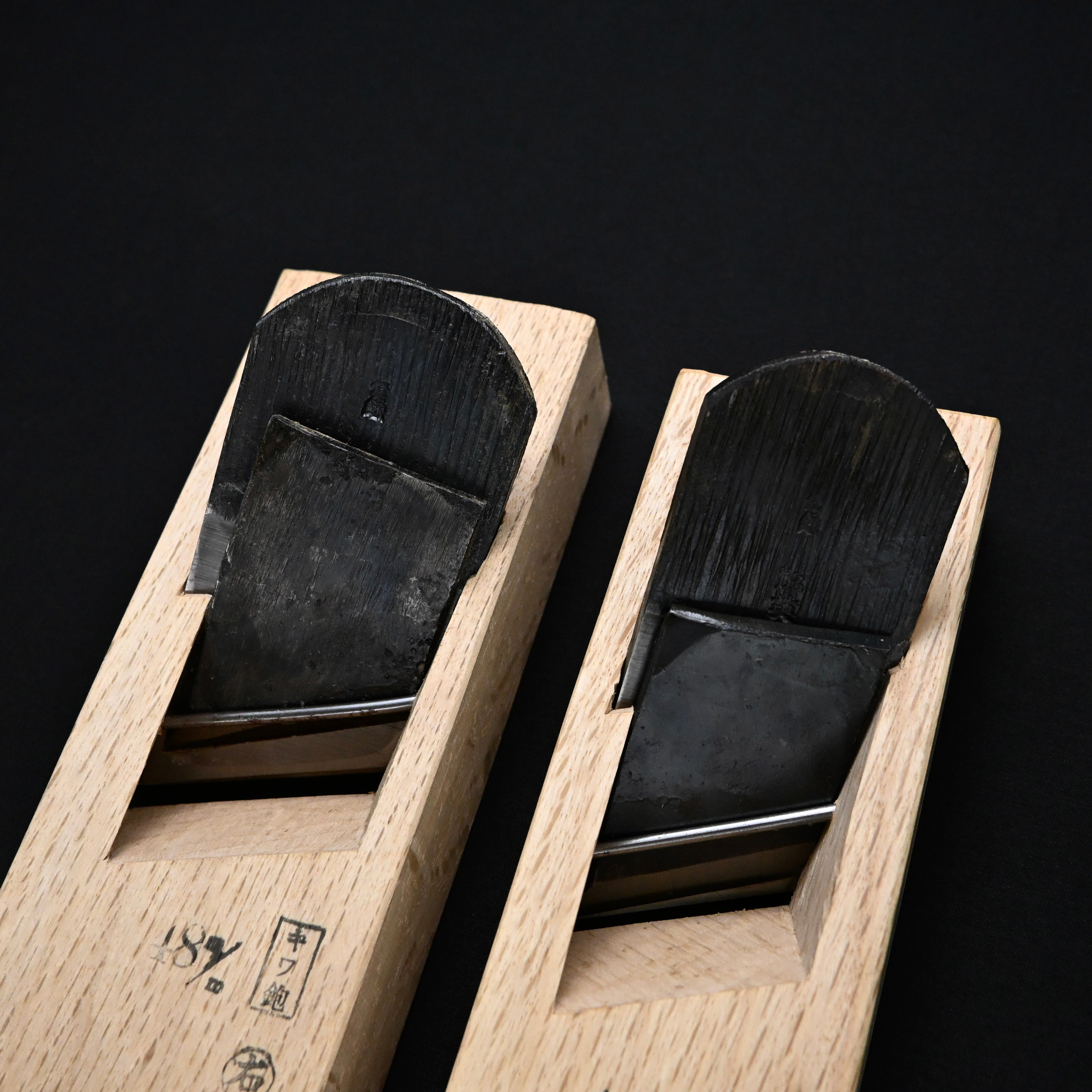 Old stock Etsuei Rabbet Plane with Blue steel Right side 掘出し物 悦英 際鉋 青紙鋼 右