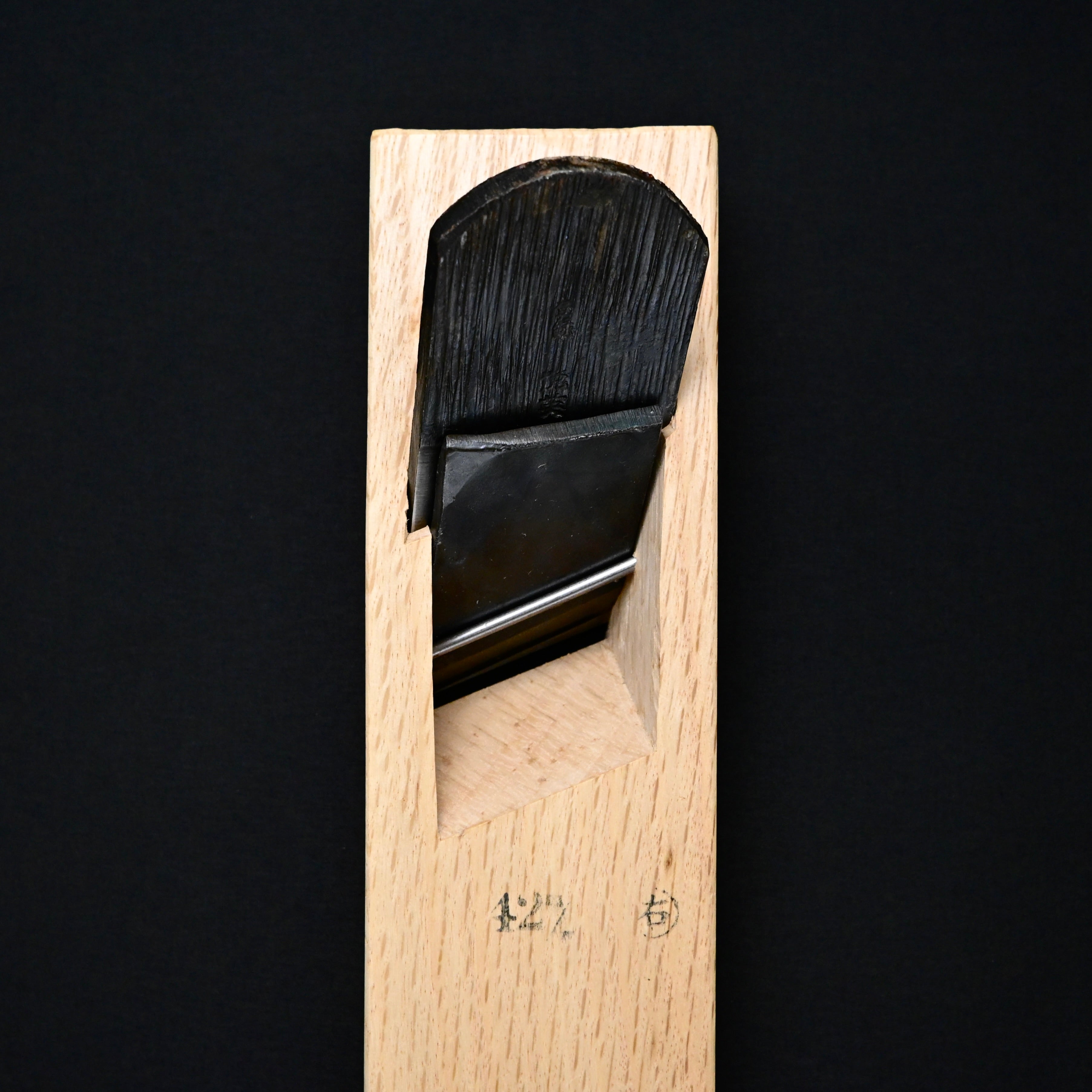 Old stock Etsuei Rabbet Plane with Blue steel Right side 掘出し物 悦英 際鉋 青紙鋼 右