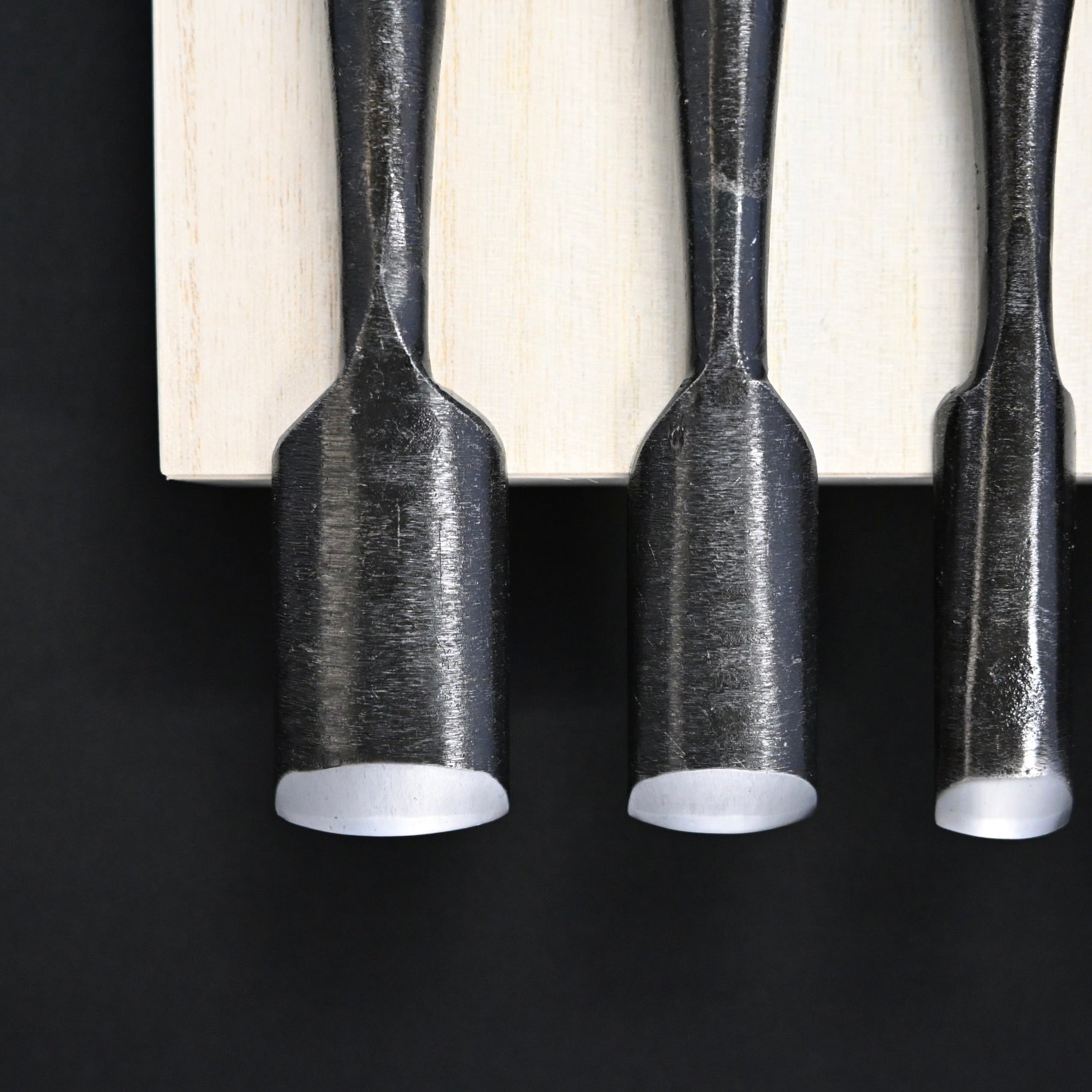 Toshikuni Uchi maru Round chisels set with white steel 利国 内丸組鑿 5本組 Uchimarunomi