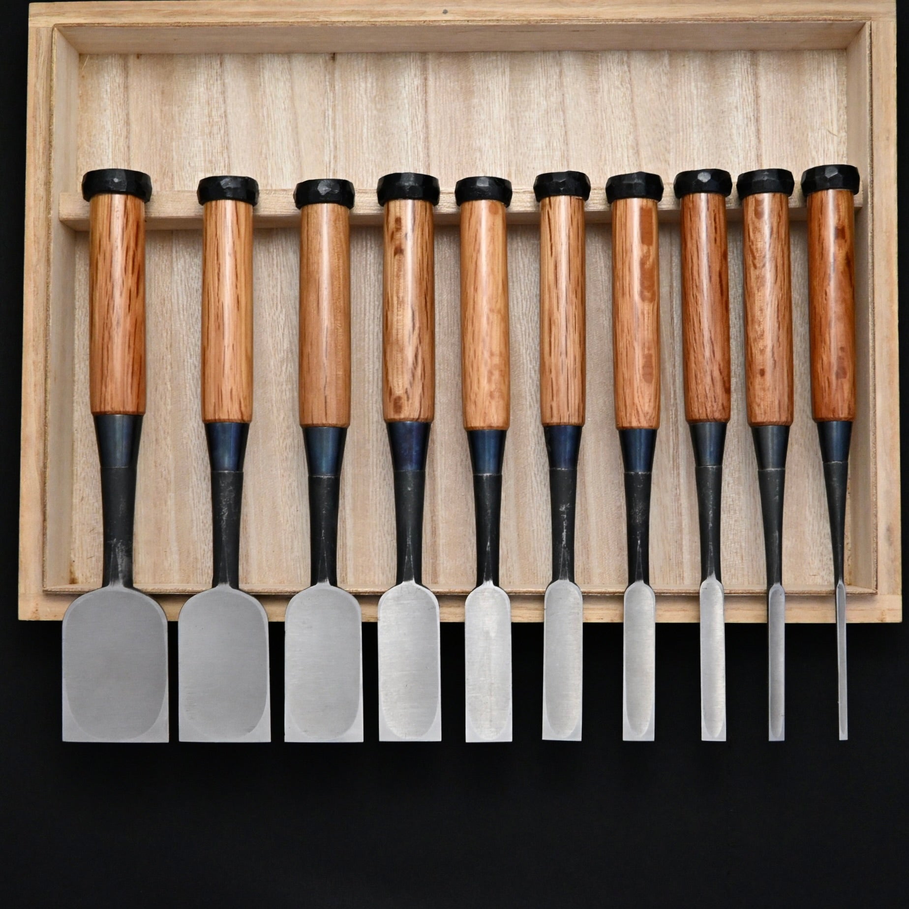 二代目左久作 追入組鑿 Hidari Hisasaku 2nd Vintage Bench chisels set