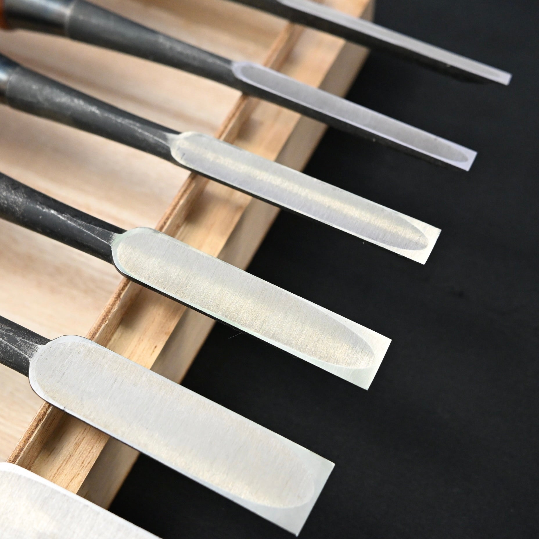 二代目左久作 追入組鑿 Hidari Hisasaku 2nd Vintage Bench chisels set