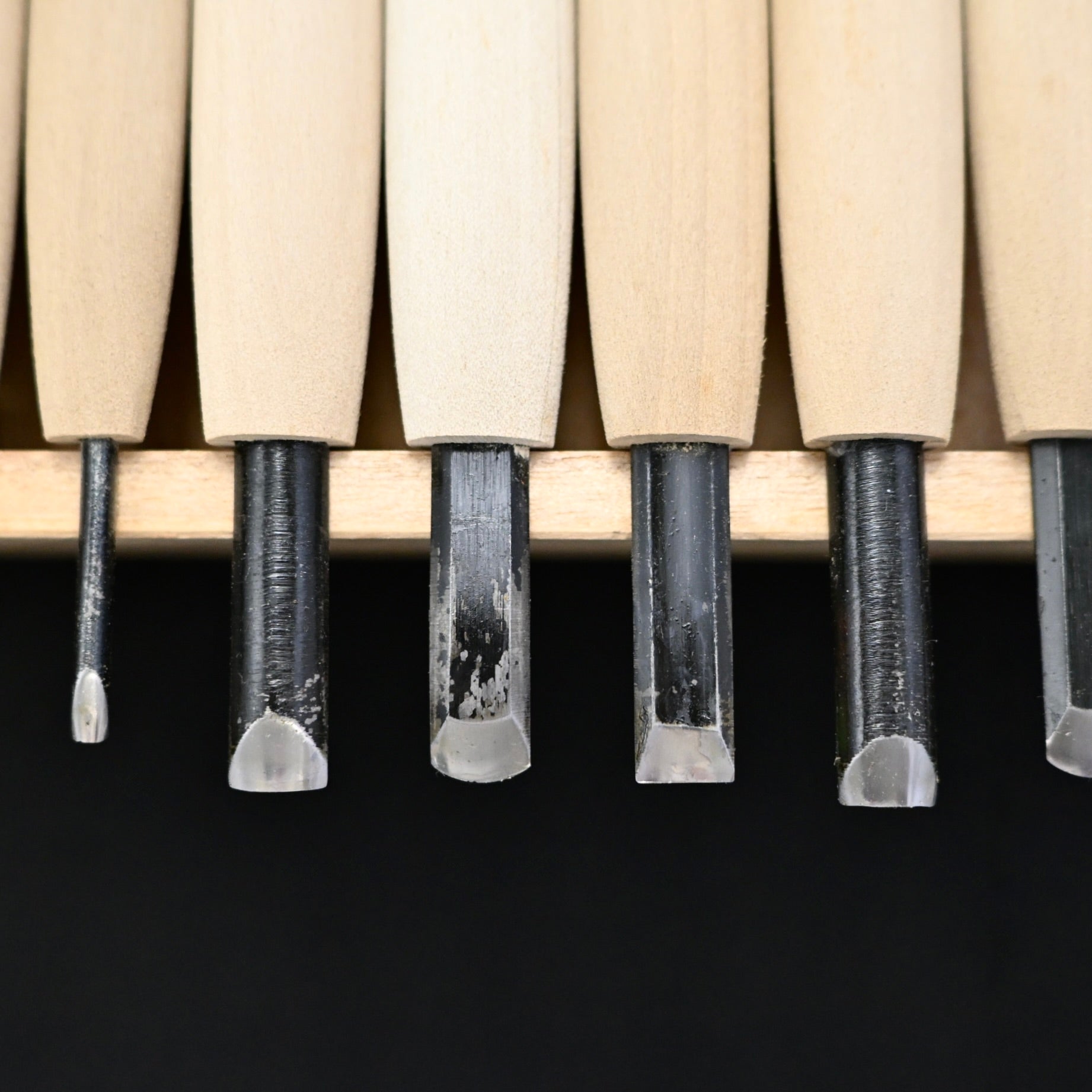 Masakichi Carving chisels set 20pc 政吉 小道具のみ&彫刻刀 20本セット 青紙鋼