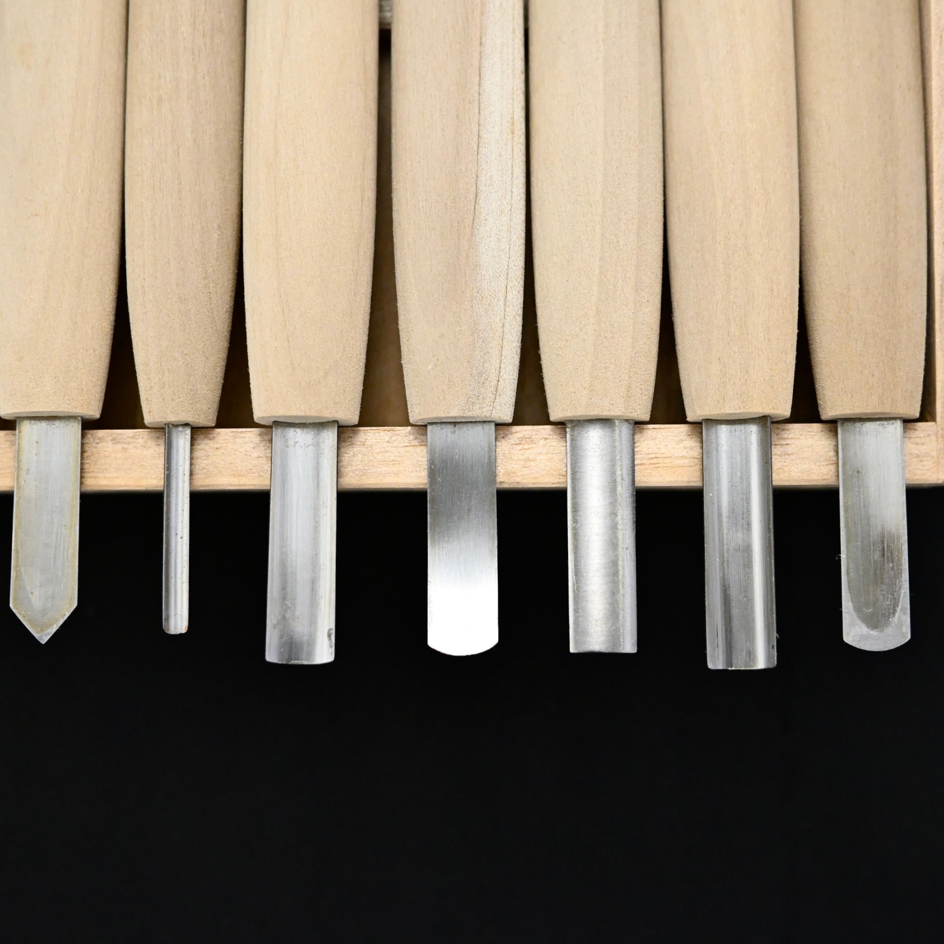 Masakichi Carving chisels set 20pc 政吉 小道具のみ&彫刻刀 20本セット 青紙鋼