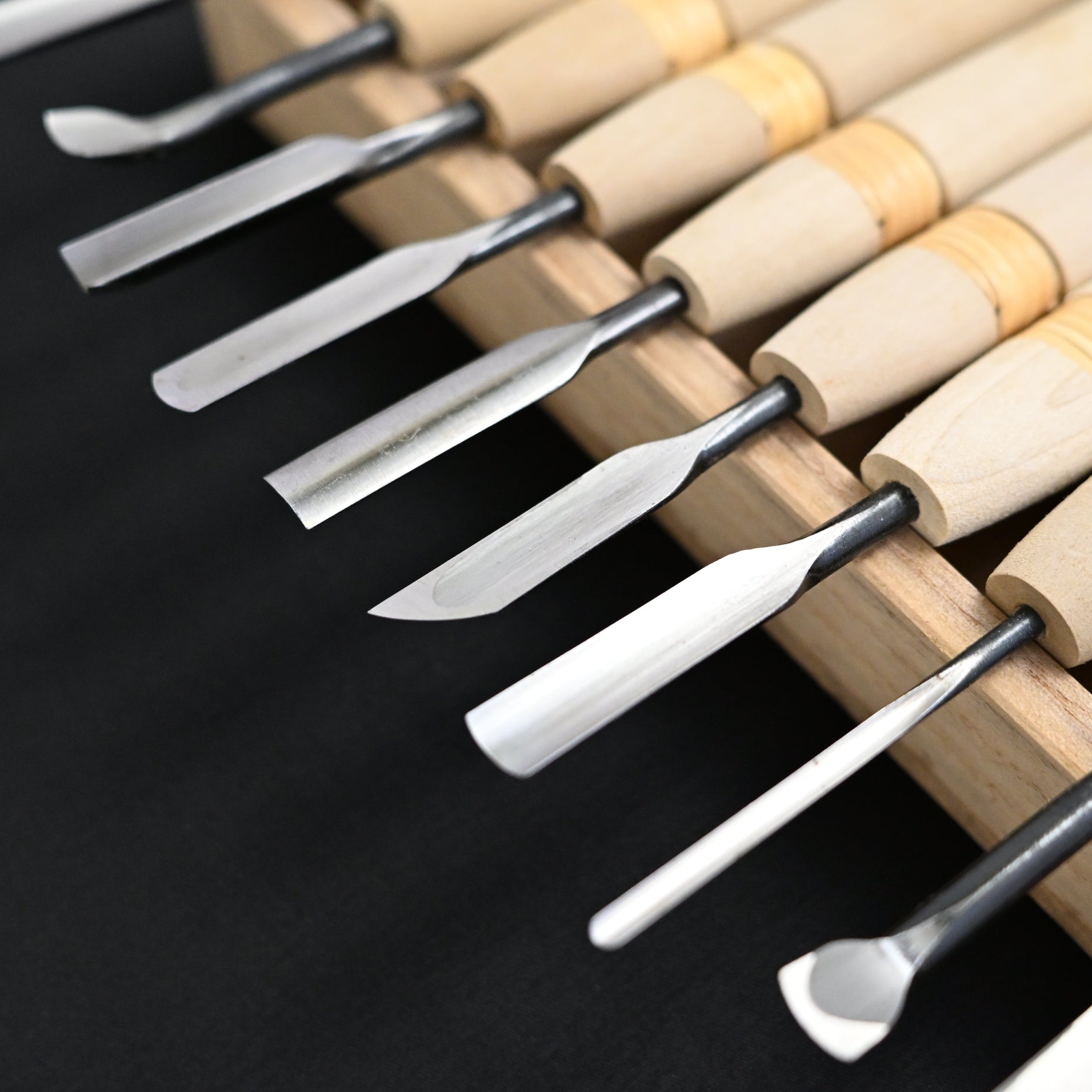 Masakichi Carving chisels set 20pc 政吉 小道具のみ&彫刻刀 20本セット 青紙鋼