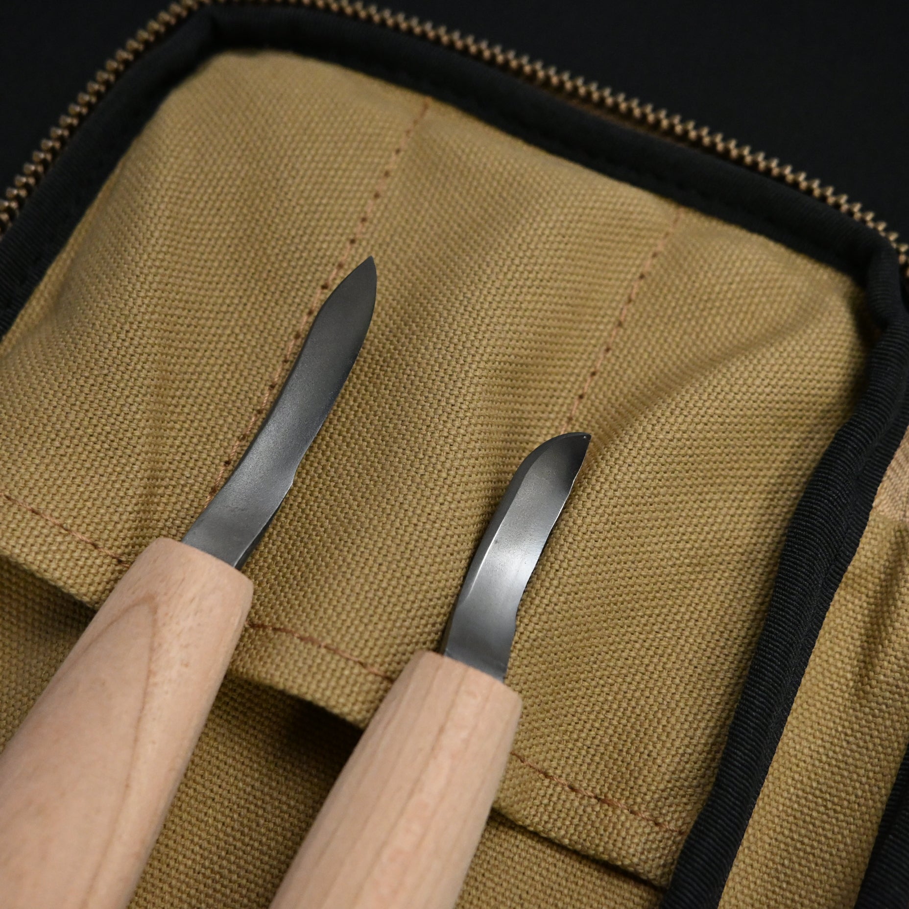 Heijoshin Michi HSS Scooping chisel set. 平常心 道 ハイス スクーピングナイフ組