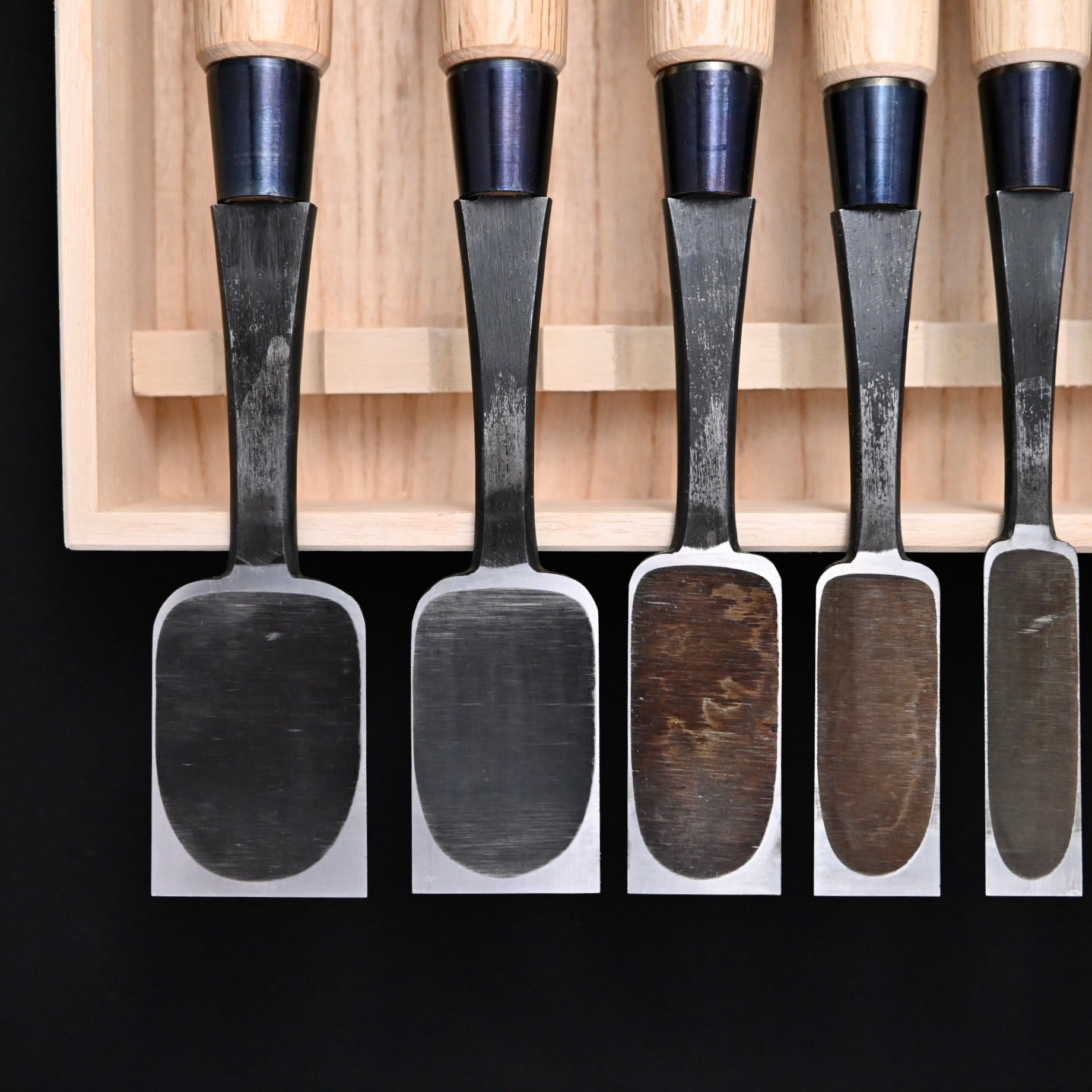 二治弘 木成平待組鑿 10本組 Nijihiro Hiramachi type chisels set ( Hiramachinomi )