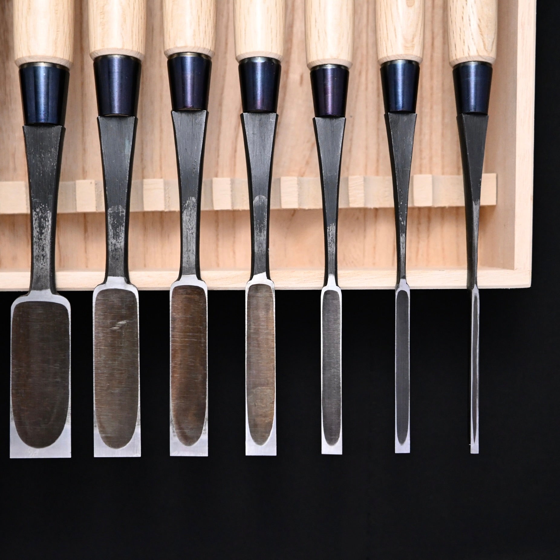二治弘 木成平待組鑿 10本組 Nijihiro Hiramachi type chisels set ( Hiramachinomi )