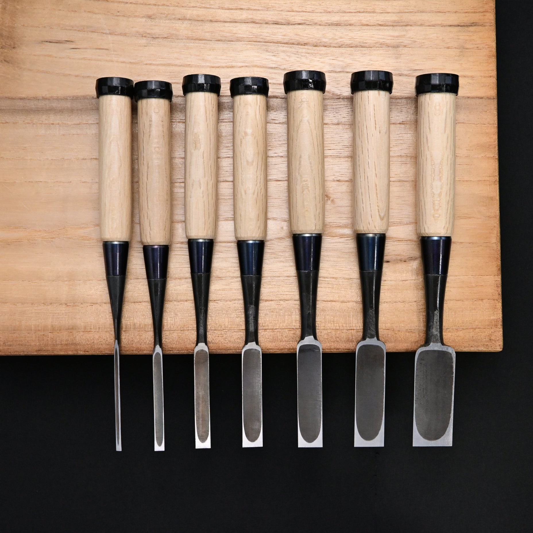二治弘 鎬 追入鑿 今井忠太郎作 Nijihiro Dovetail Bench chisels by Chuutarou Imai