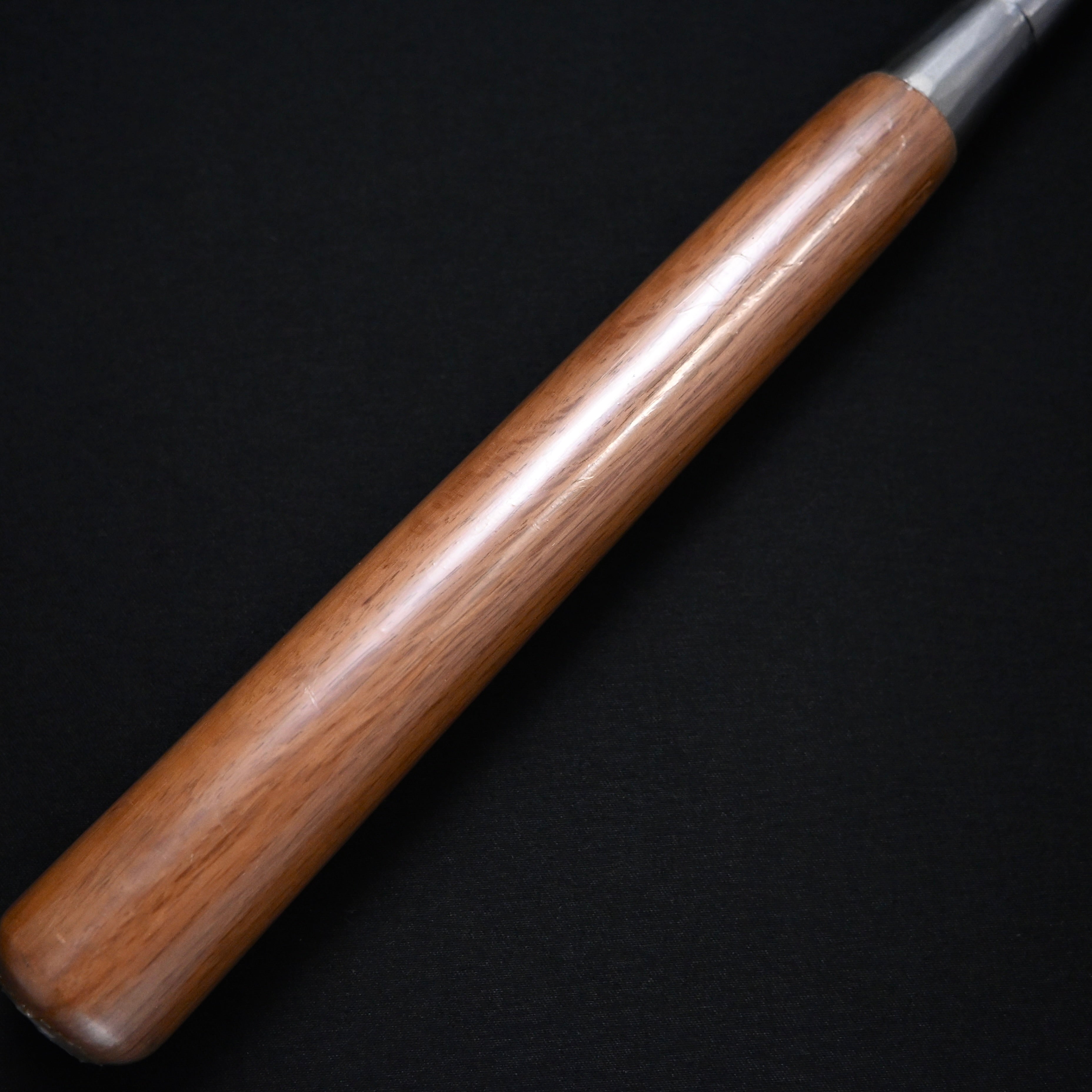 田斎作 磨仕上 面取鏝のみ アゴ付 赤樫柄 21mm Tasai Special Trowel chisel (Kote nomi) Polish finished with Red oak handle