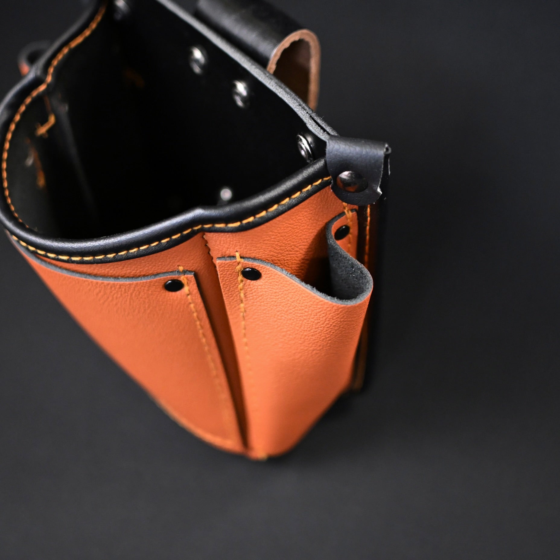 大工 ミニ腰袋 革製 3ポケット Working Waist Bag Mini Japanese Carpenter Working Bag