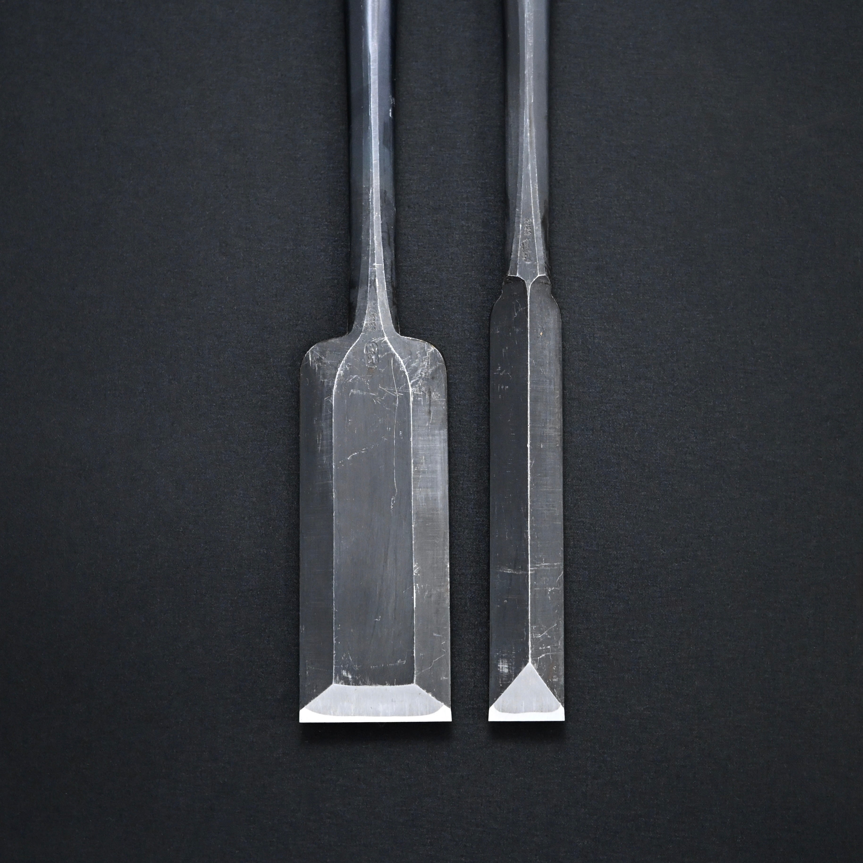 三代助丸作 碓氷金三郎 剣裏 本突組鑿 Vintage Sukemaru 3rd Ken-Ura Slick chisel by Usui Kinzaburo