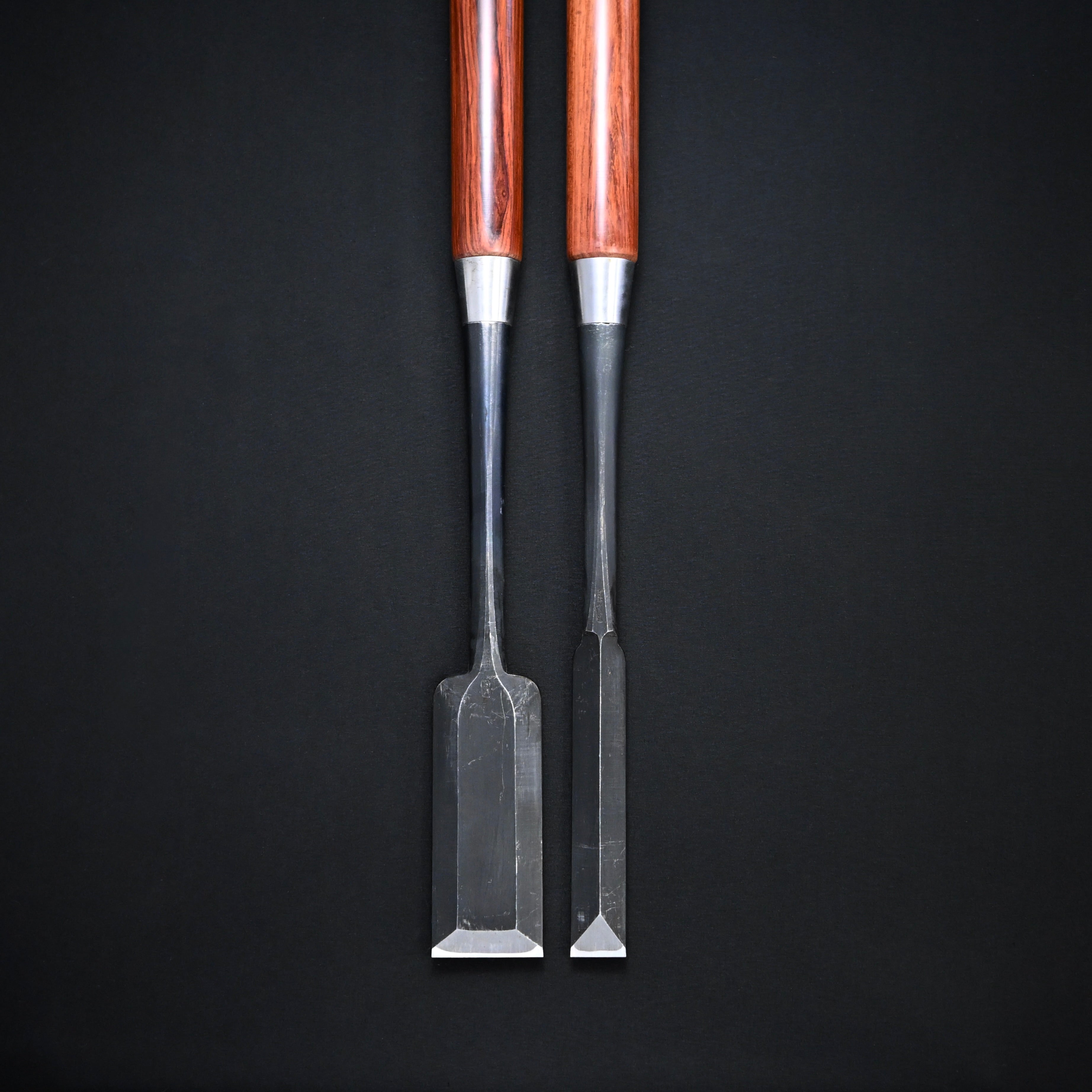 三代助丸作 碓氷金三郎 剣裏 本突組鑿 Vintage Sukemaru 3rd Ken-Ura Slick chisel by Usui Kinzaburo