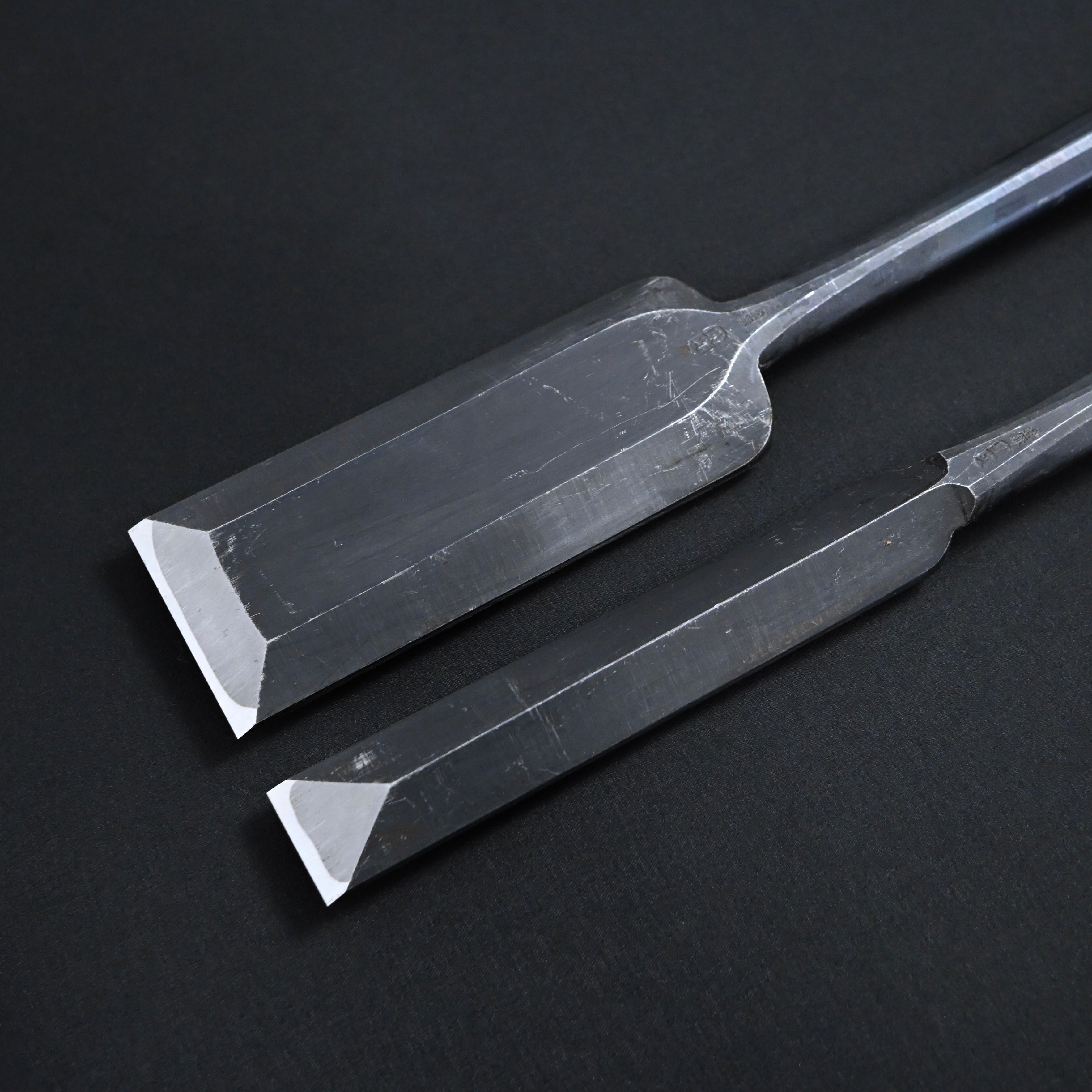 三代助丸作 碓氷金三郎 剣裏 本突組鑿 Vintage Sukemaru 3rd Ken-Ura Slick chisel by Usui Kinzaburo