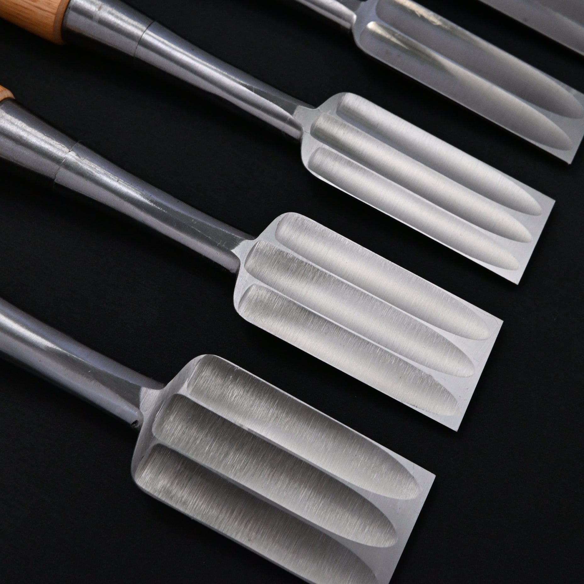 四代目助丸 三ツ裏 ハイス叩鑿 Sukemaru 4th High-Speed Steel Timber chisels Triple Ura by Usui Yoshio Tatakinomi