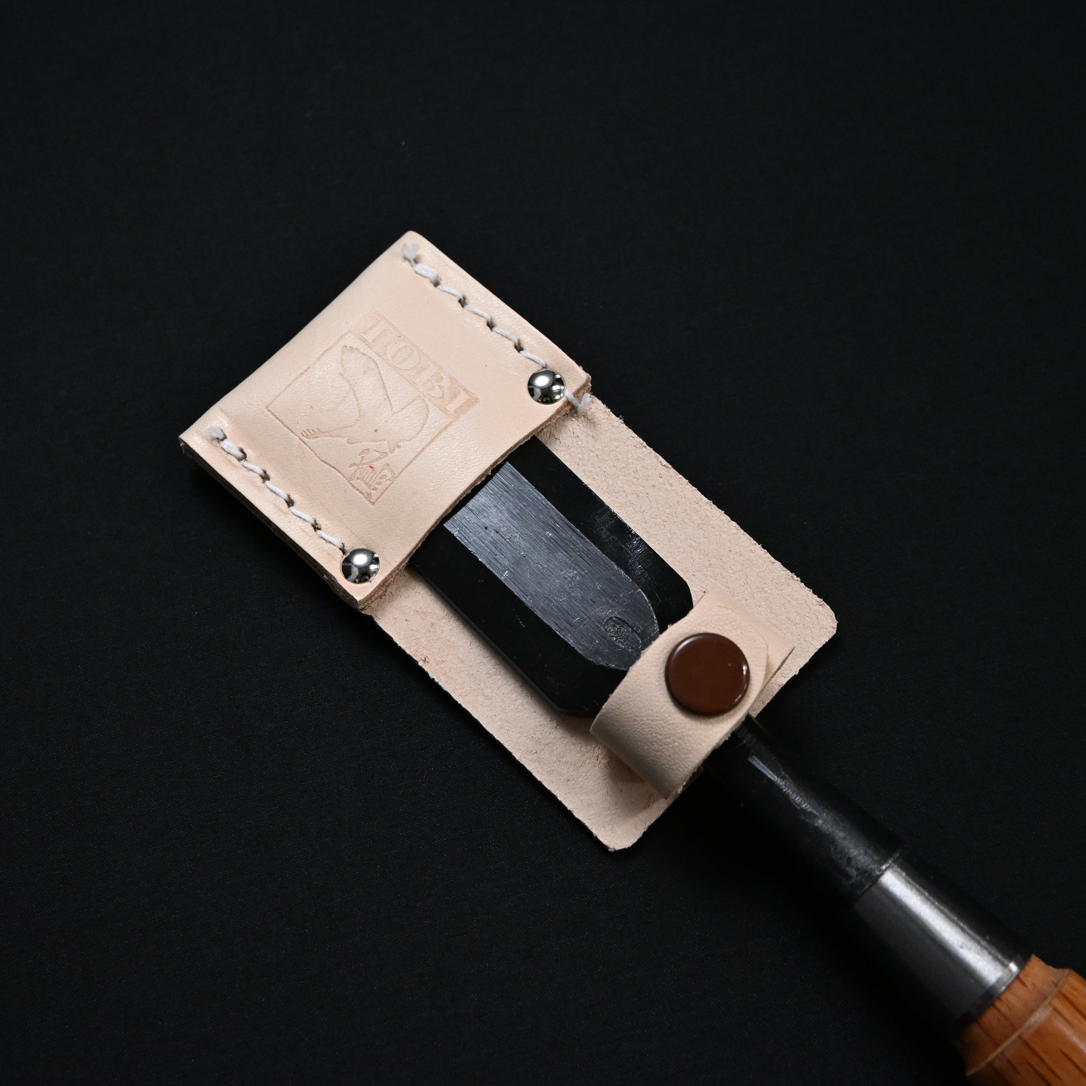 ふくろ倶楽部 NC-02 TOBI のみ刃先カバー 中 15~24mm用 Fukuro Club TOBI Chisel Blade Cover Medium for 15-24mm NC-02