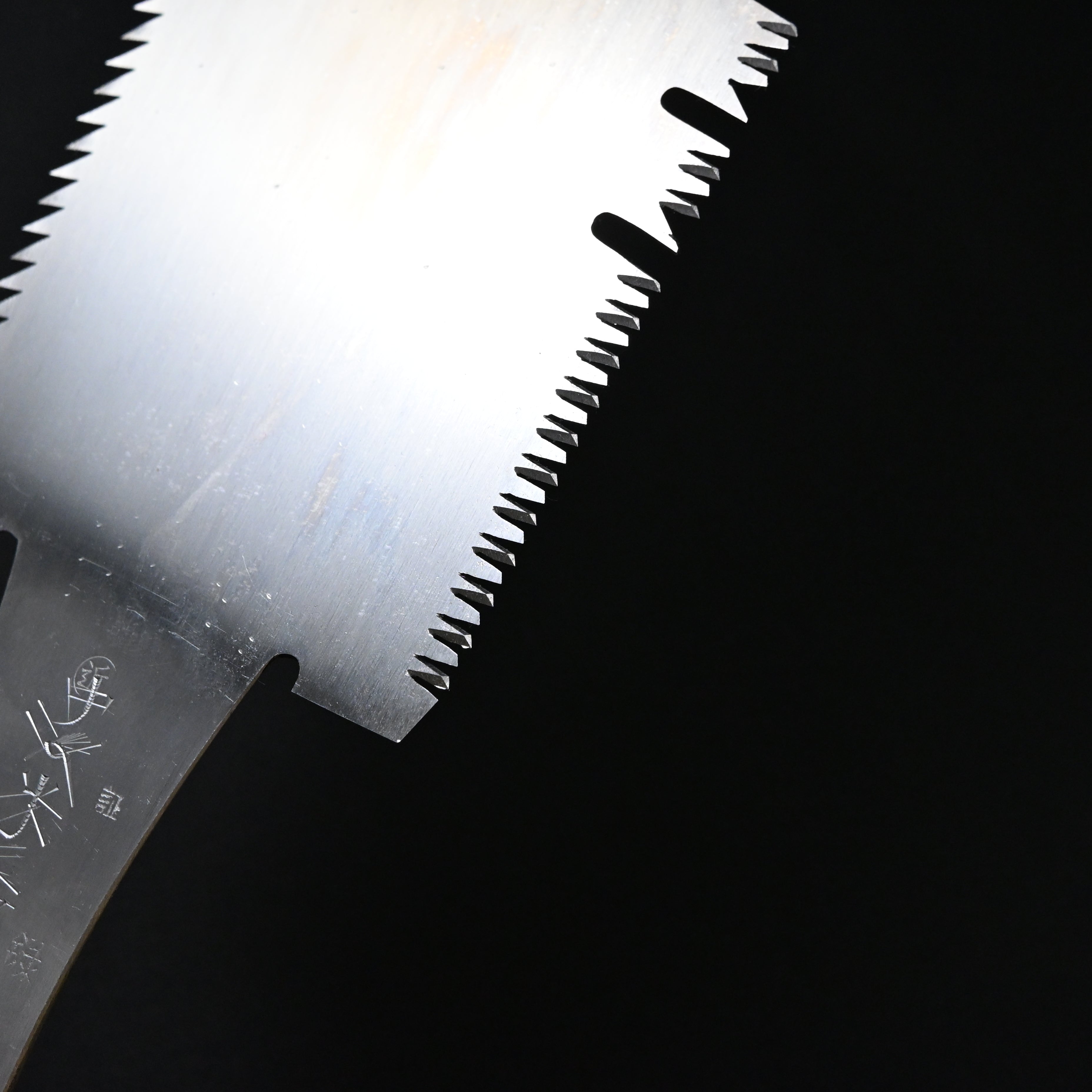 #234 Nagakatsu Double Edge Saw Eddy Type Handles set by Kurashige For Soft Wood 長勝鋸 渦巻き柄 両刃鋸 300mm