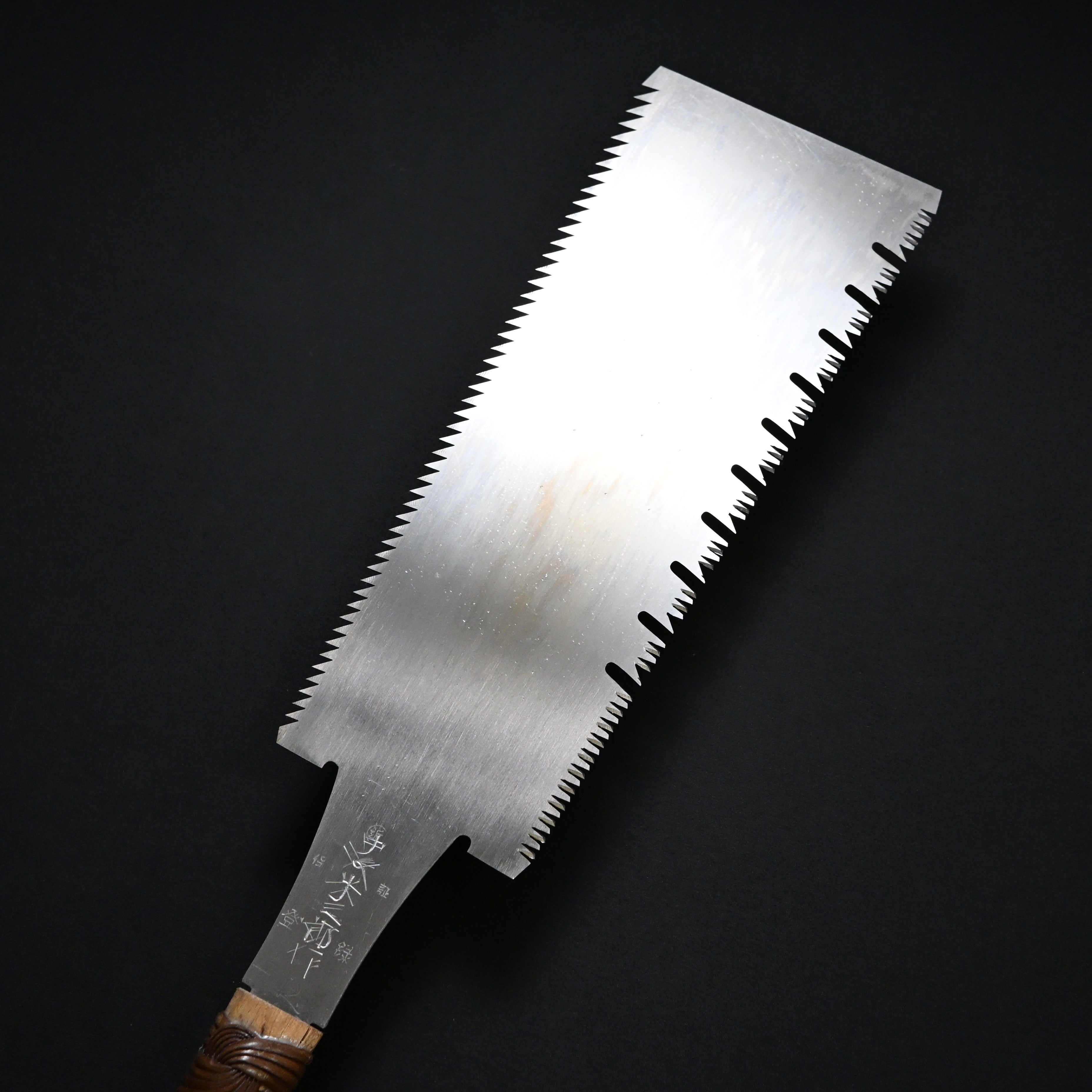 #234 Nagakatsu Double Edge Saw Eddy Type Handles set by Kurashige For Soft Wood 長勝鋸 渦巻き柄 両刃鋸 300mm