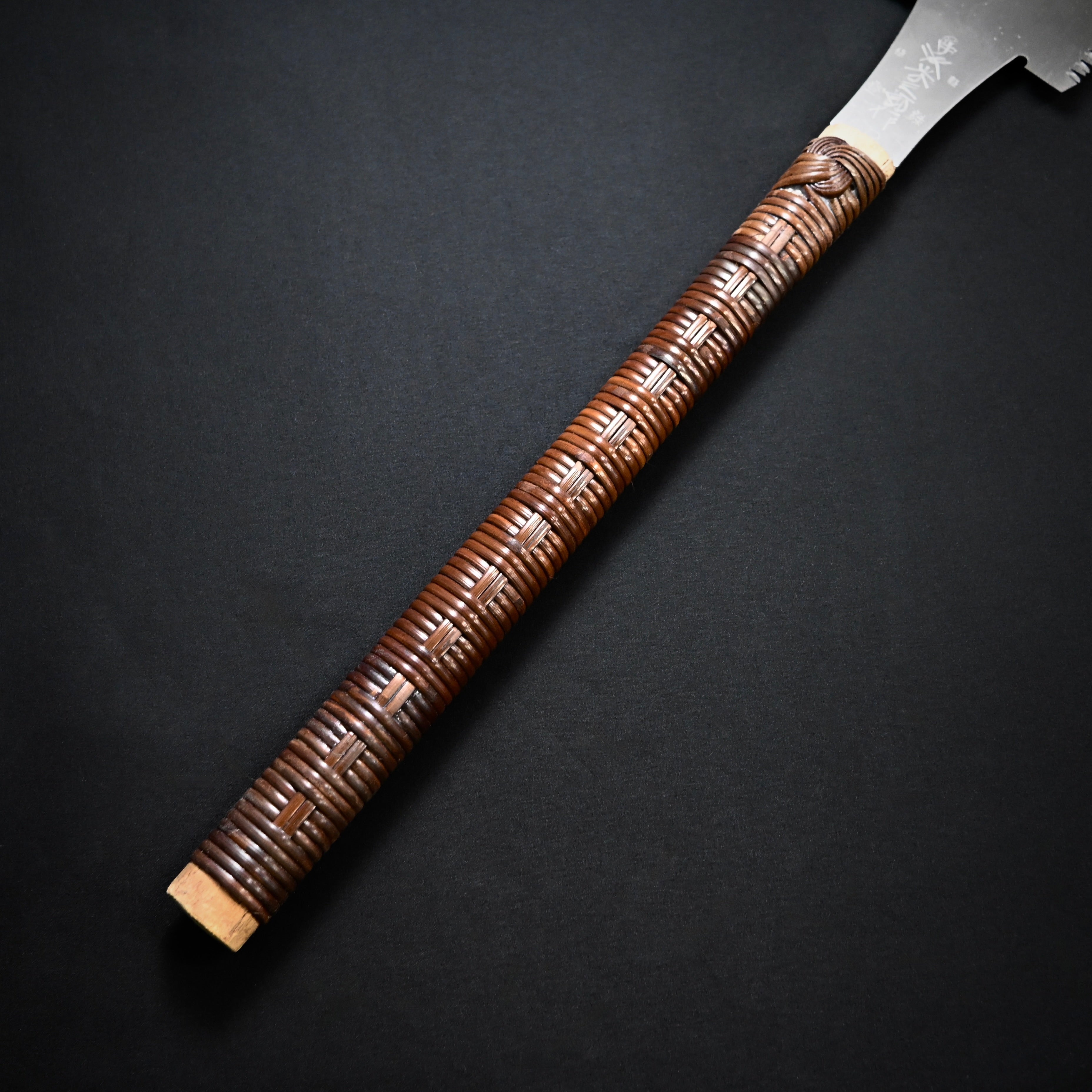 #234 Nagakatsu Double Edge Saw Eddy Type Handles set by Kurashige For Soft Wood 長勝鋸 渦巻き柄 両刃鋸 300mm