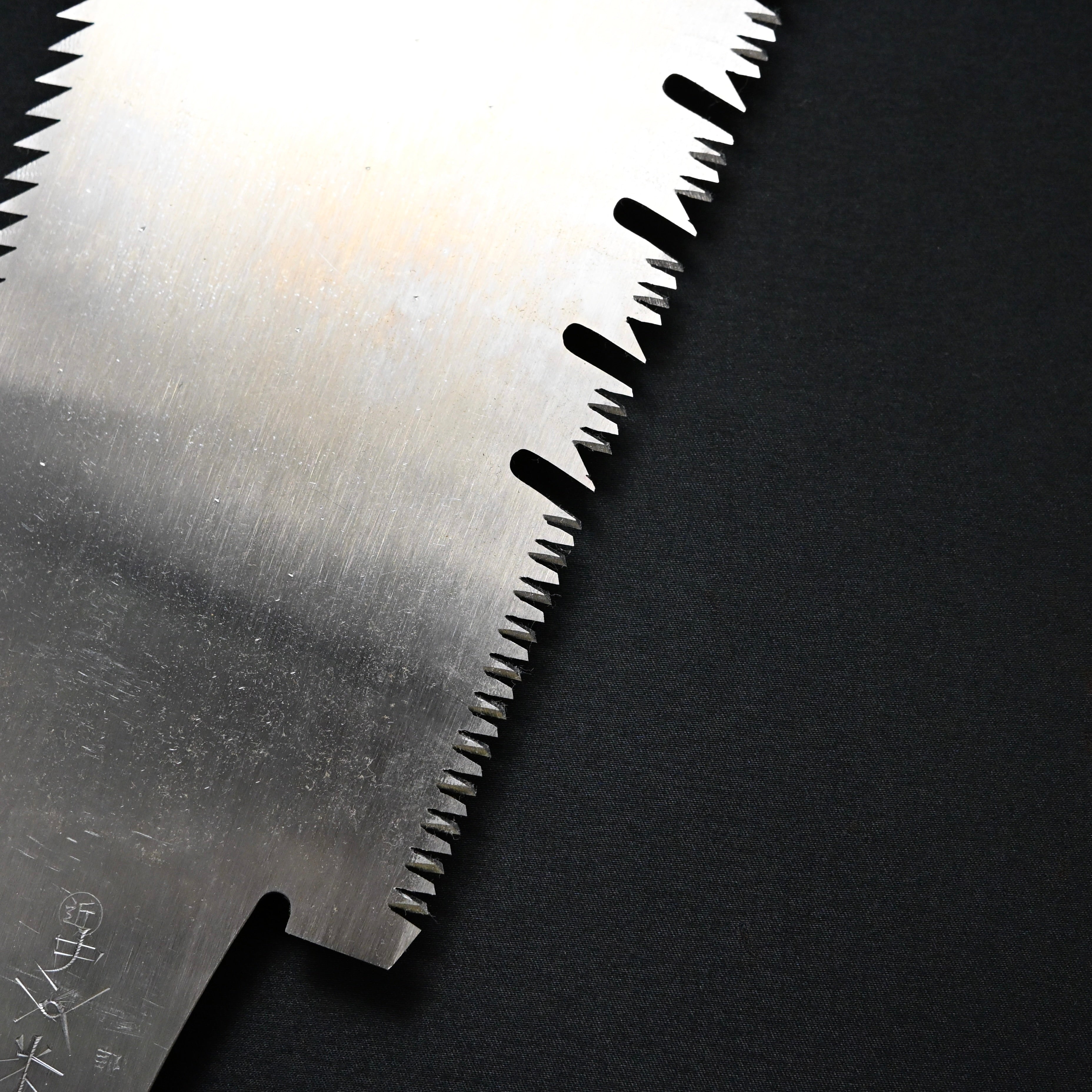 #235 Nagakatsu Double Edge Saw Eddy Type Handles set by Kurashige For Hard Wood 長勝鋸 渦巻き柄 両刃鋸 300mm