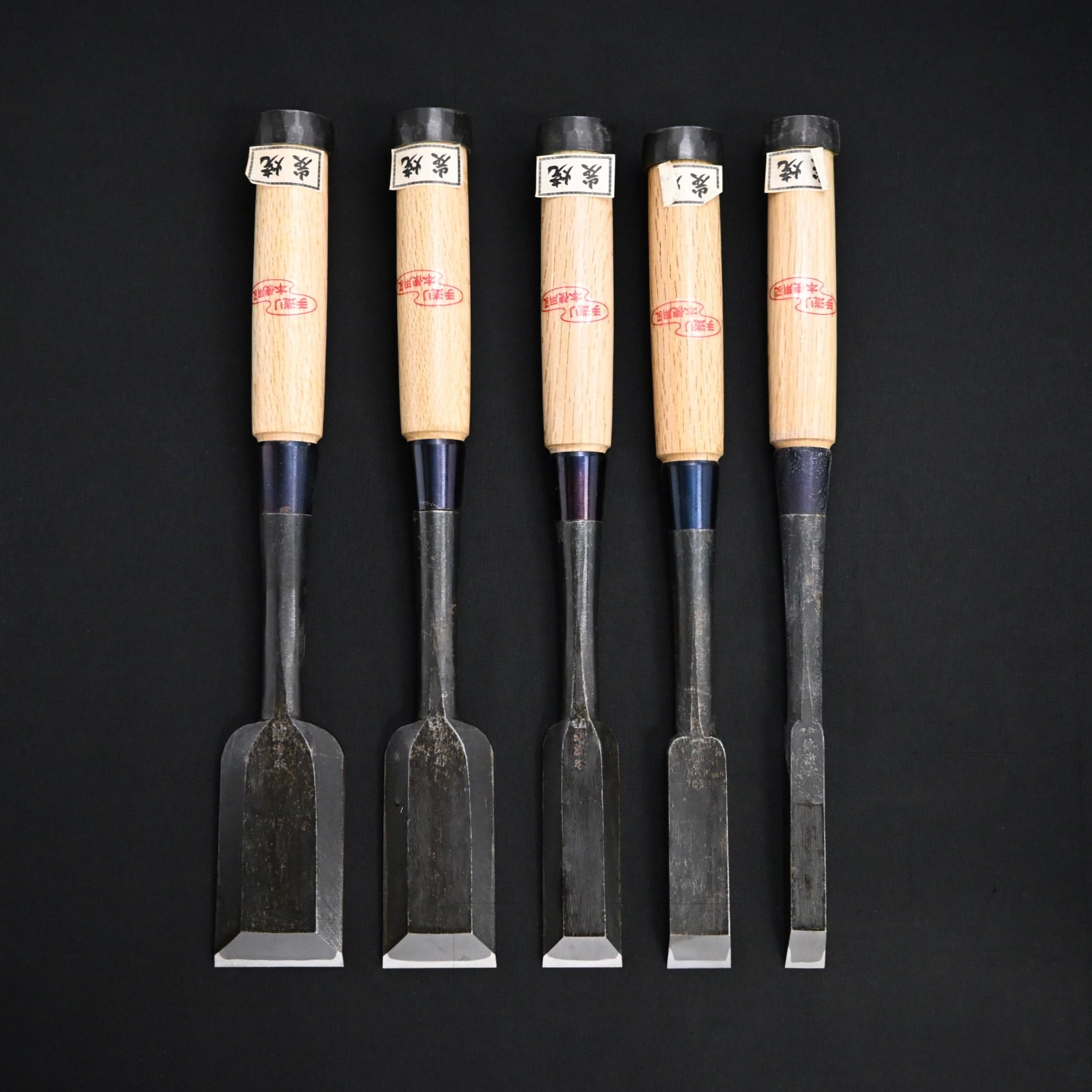 掘出し物 錦清水 叩き鑿バラ 白樫柄 Rare Stock Nishiki Kiyomi Timber Chisels Each size