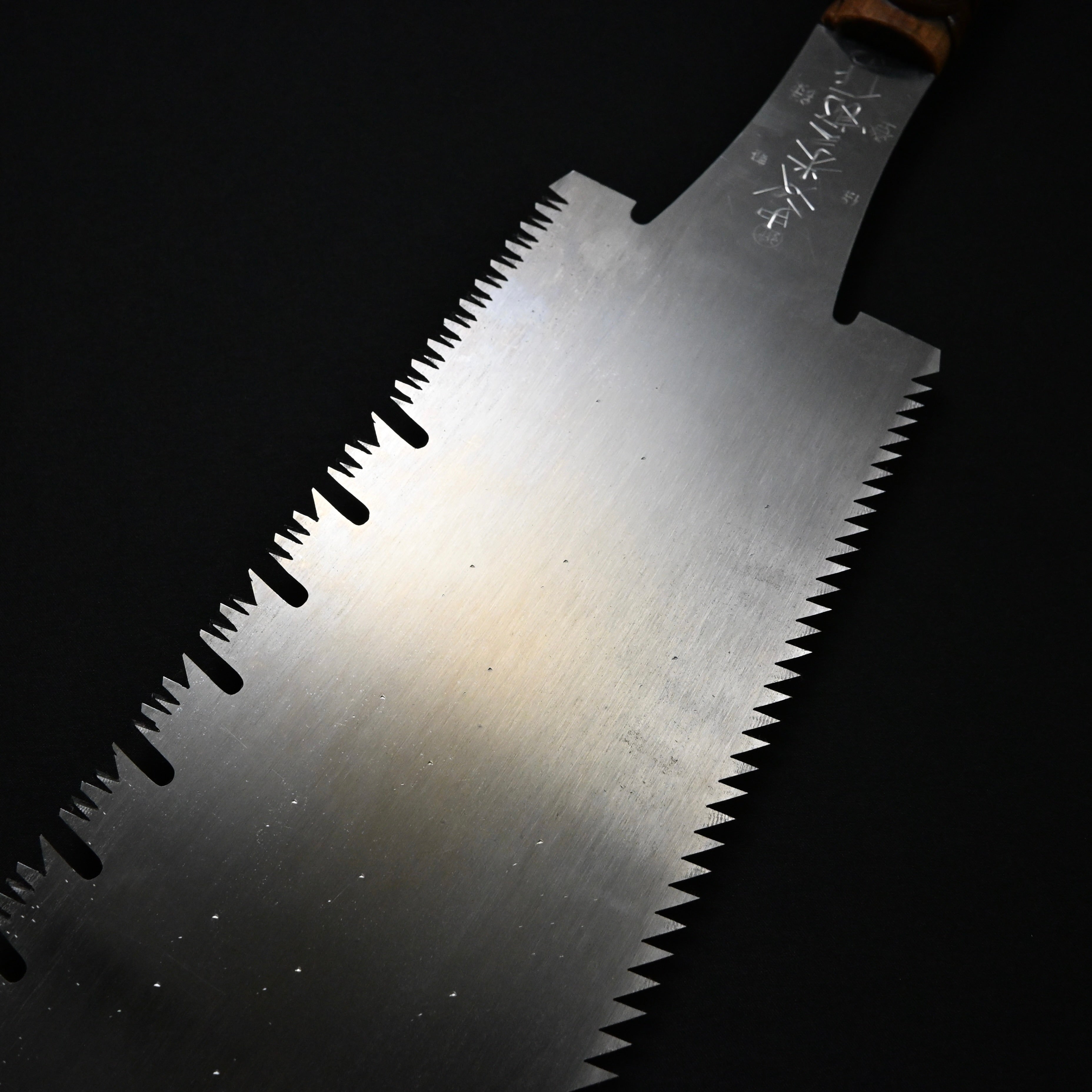 #235 Nagakatsu Double Edge Saw Eddy Type Handles set by Kurashige For Hard Wood 長勝鋸 渦巻き柄 両刃鋸 300mm