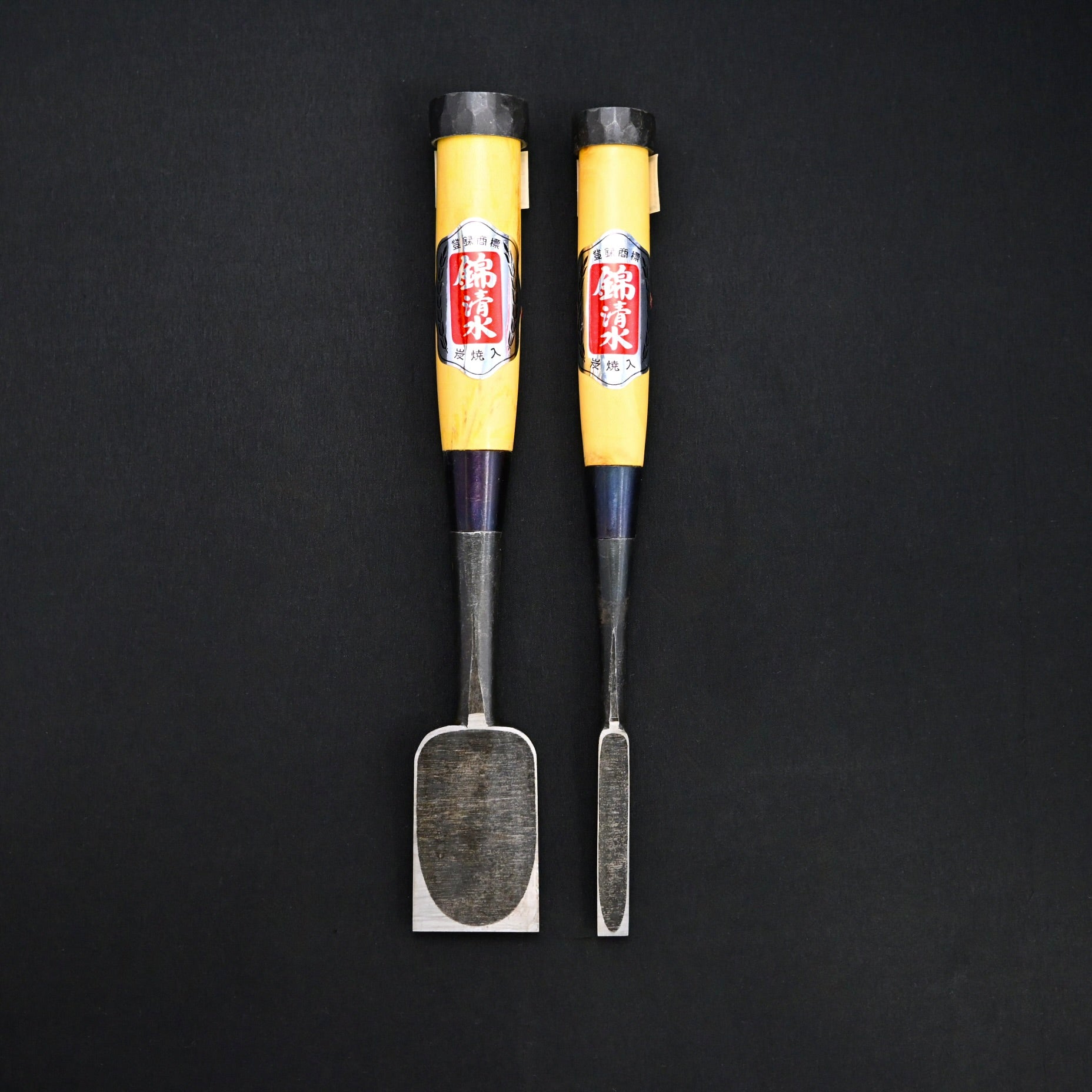 掘出し物 錦清水 角打追入 グミ柄 Rare Stock Nishiki Kiyomi Kakuuchi Bench Chisels