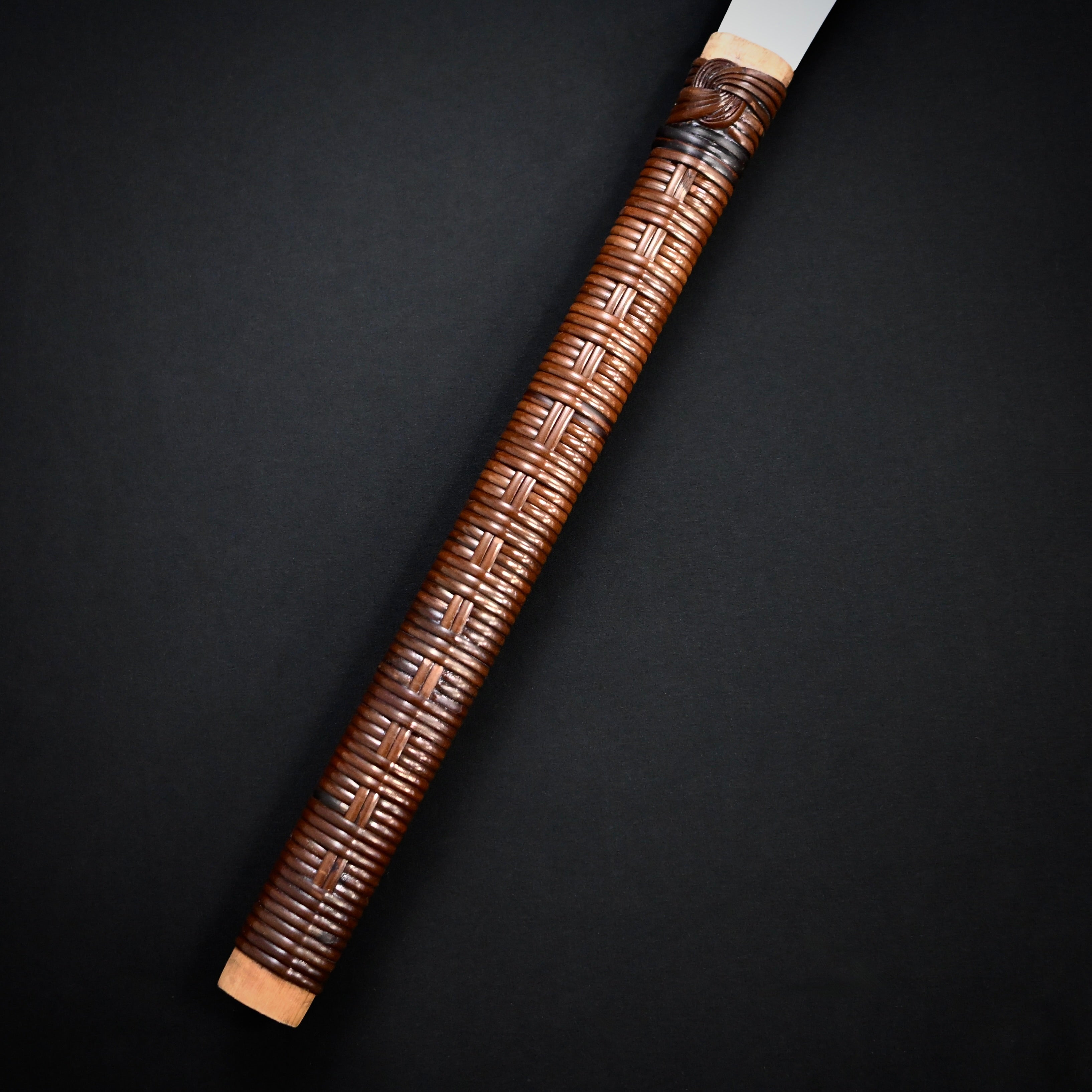 #238 Nagakatsu Double Edge Saw Eddy Type Handles set by Kurashige For Hard Wood 長勝鋸 渦巻き柄 両刃鋸 300mm