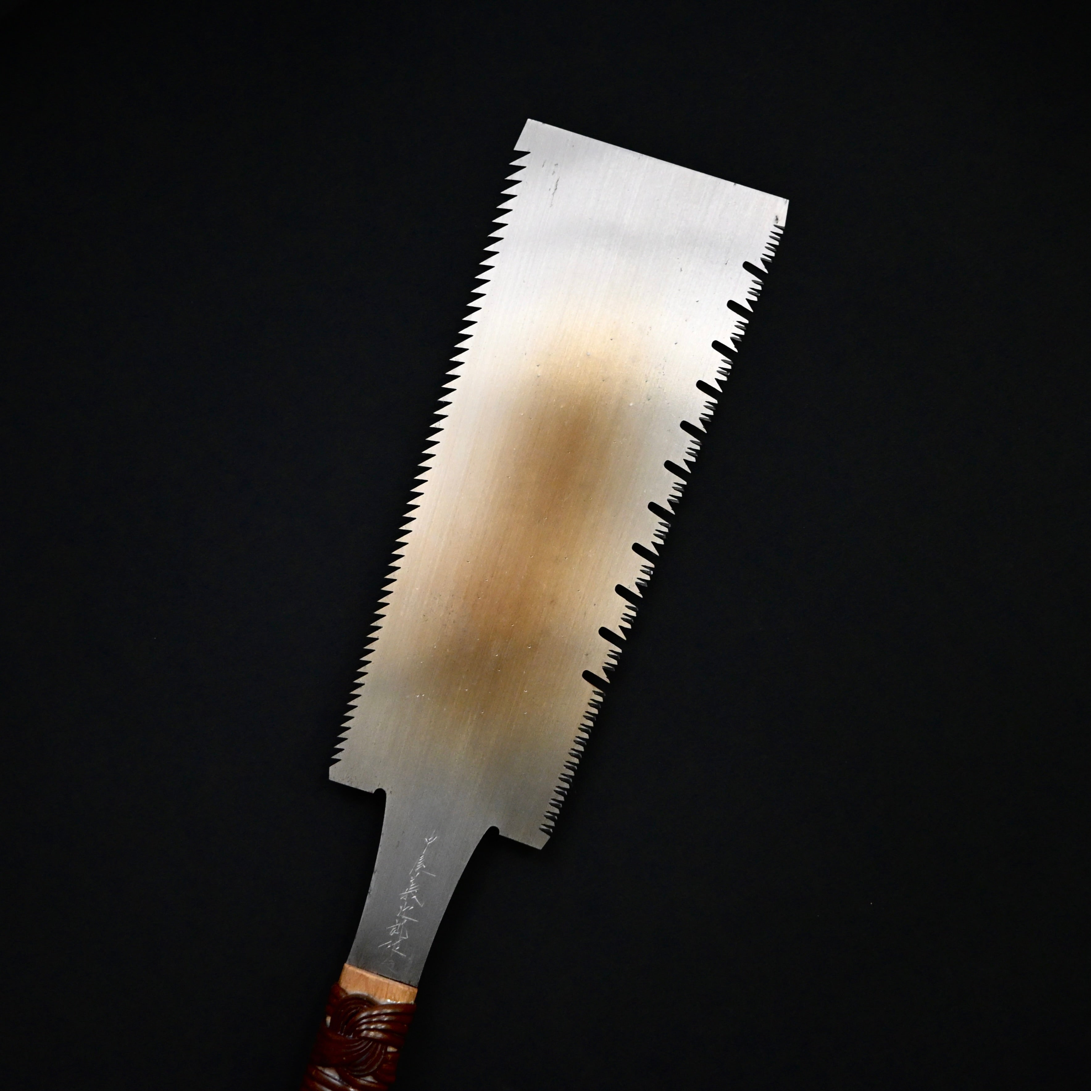 #239 Nagakatsu Double Edge Saw Eddy Type Handles set by Kurashige For Soft Wood 長勝鋸 渦巻き柄 両刃鋸 275mm