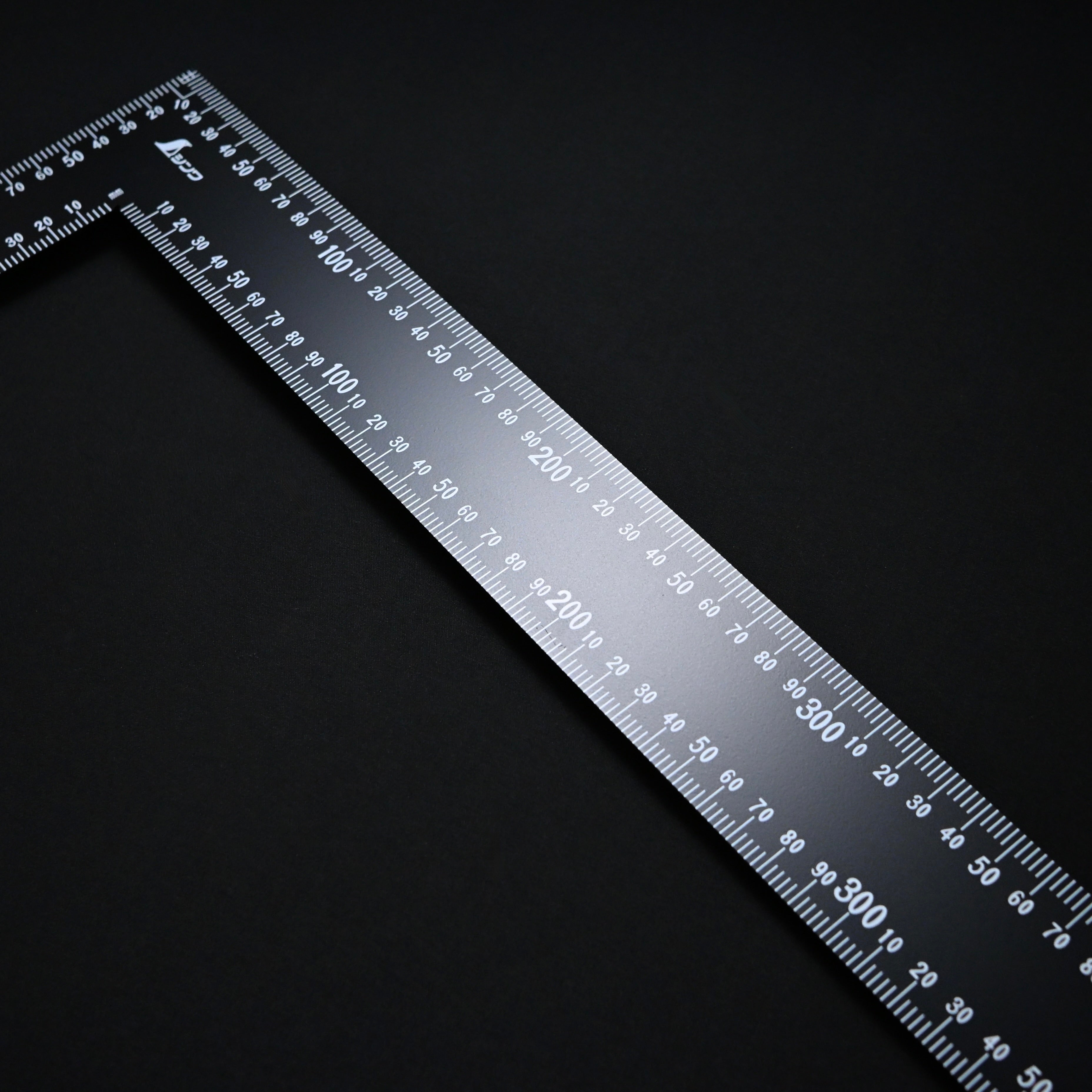 Shinwa Rafter Square Marks Building 2x4 シンワ ラフタースコヤ 黒色 60×40cm 白目盛