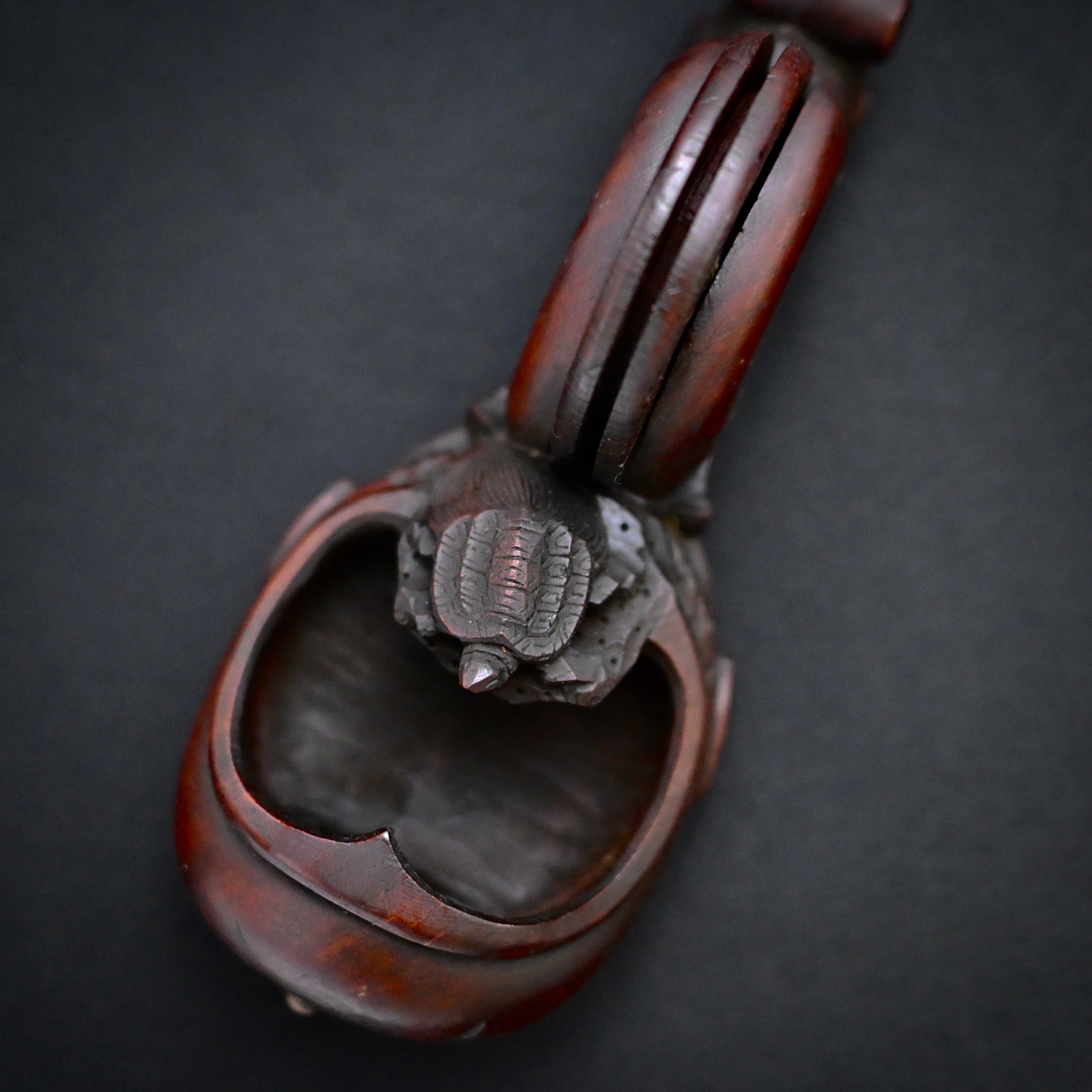 #ST64 Old Stock Japanese Carpenter Ink Pot Traditional Measuring Tools Sumitsubo by TsuboToyo 初代坪豊作 墨壺 鶴亀 150mm