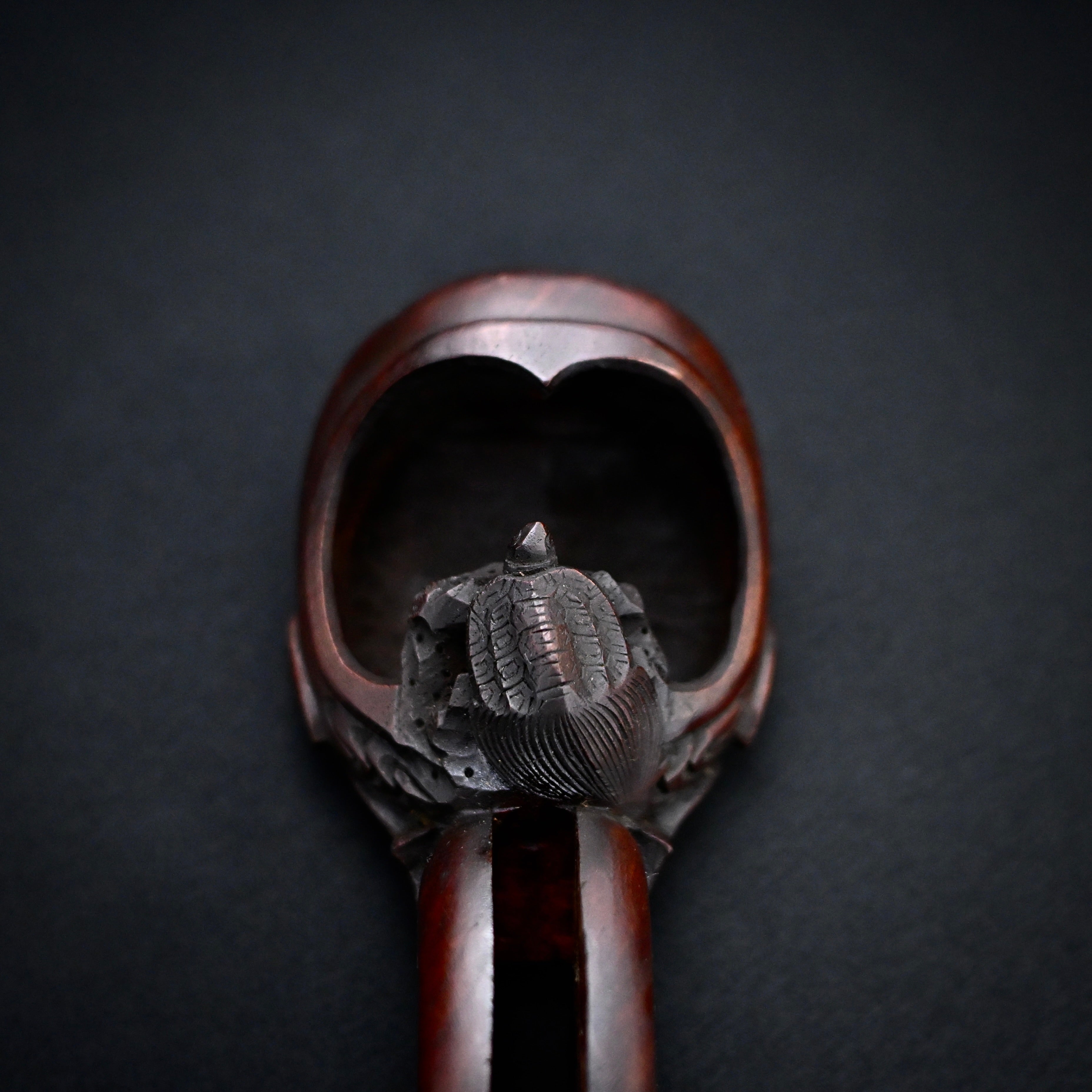 #ST64 Old Stock Japanese Carpenter Ink Pot Traditional Measuring Tools Sumitsubo by TsuboToyo 初代坪豊作 墨壺 鶴亀 150mm