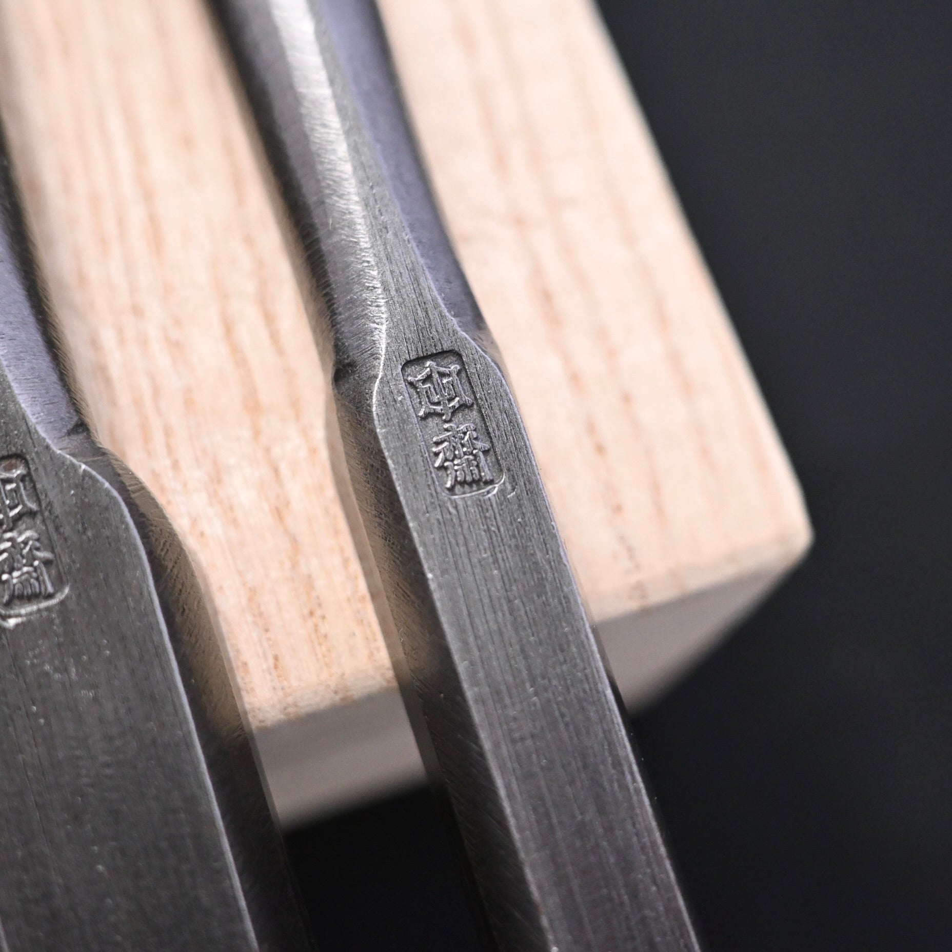 Tasai Timber chisels 6-Piece set Special Blue Steel 田斎 磨き叩組鑿 6本組