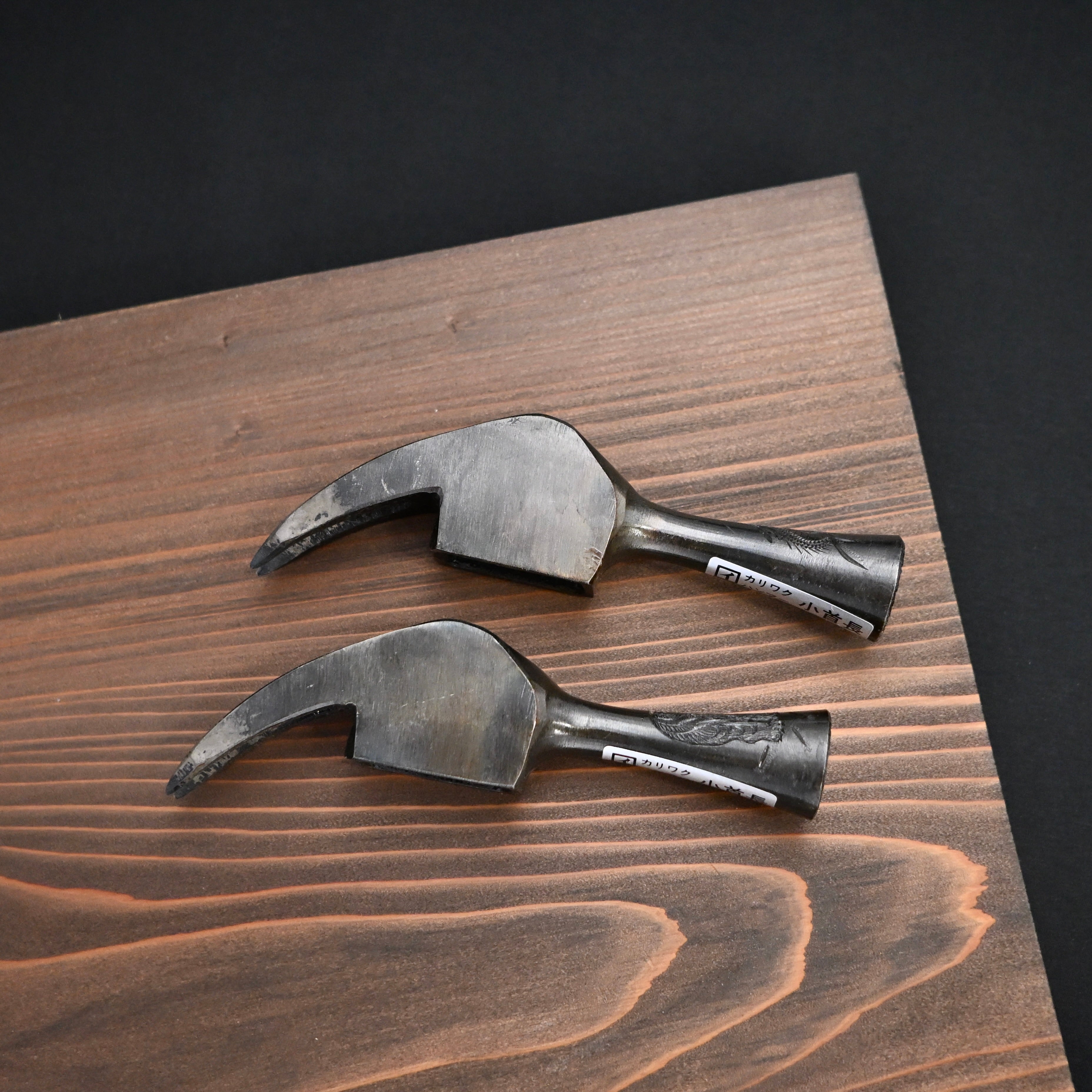 Old stock Kakui Kariwaku Hammers Engraved 掘出し物 カクイ 仮枠槌 小首長 彫入