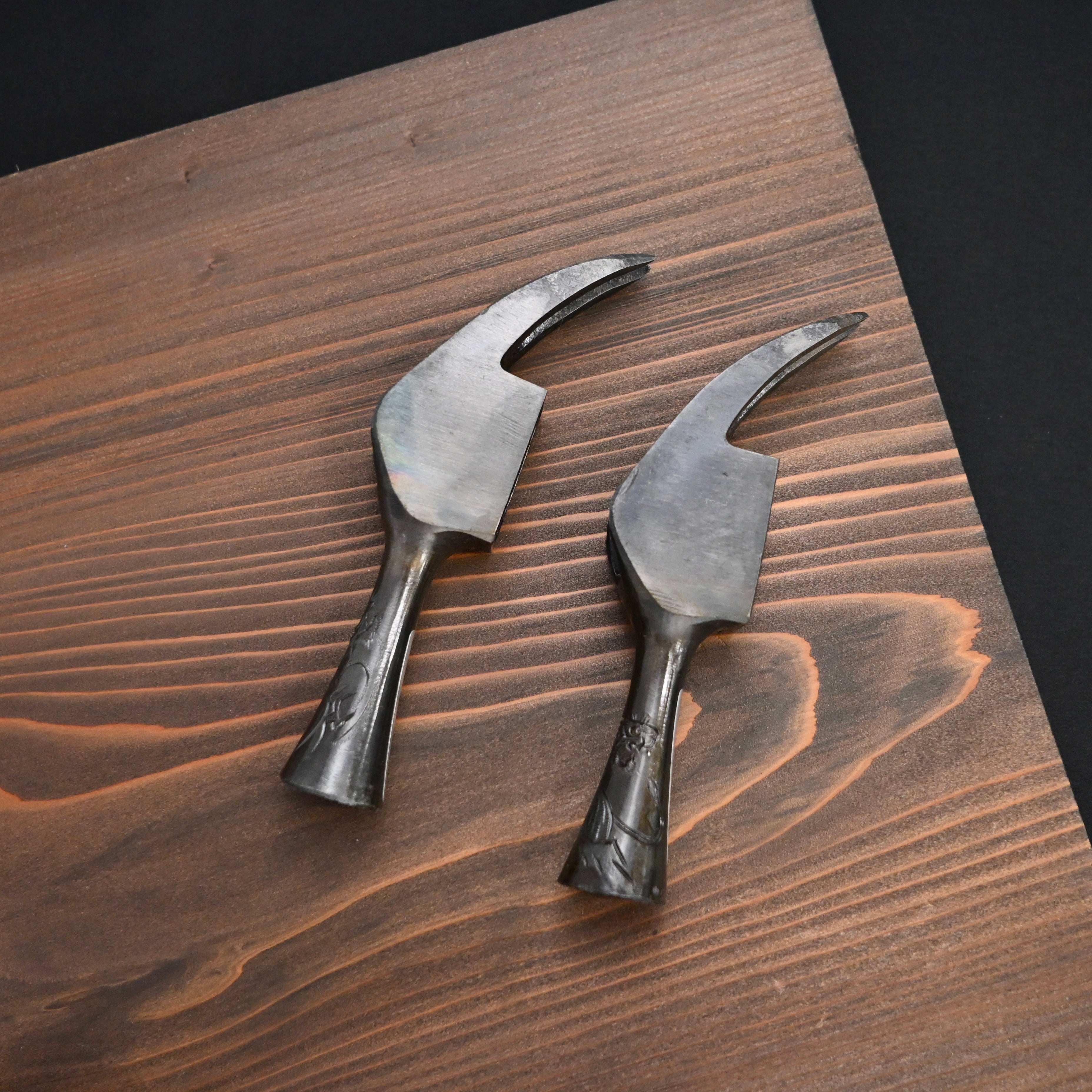 Old stock Kakui Kariwaku Hammers Engraved 掘出し物 カクイ 仮枠槌 小首長 彫入