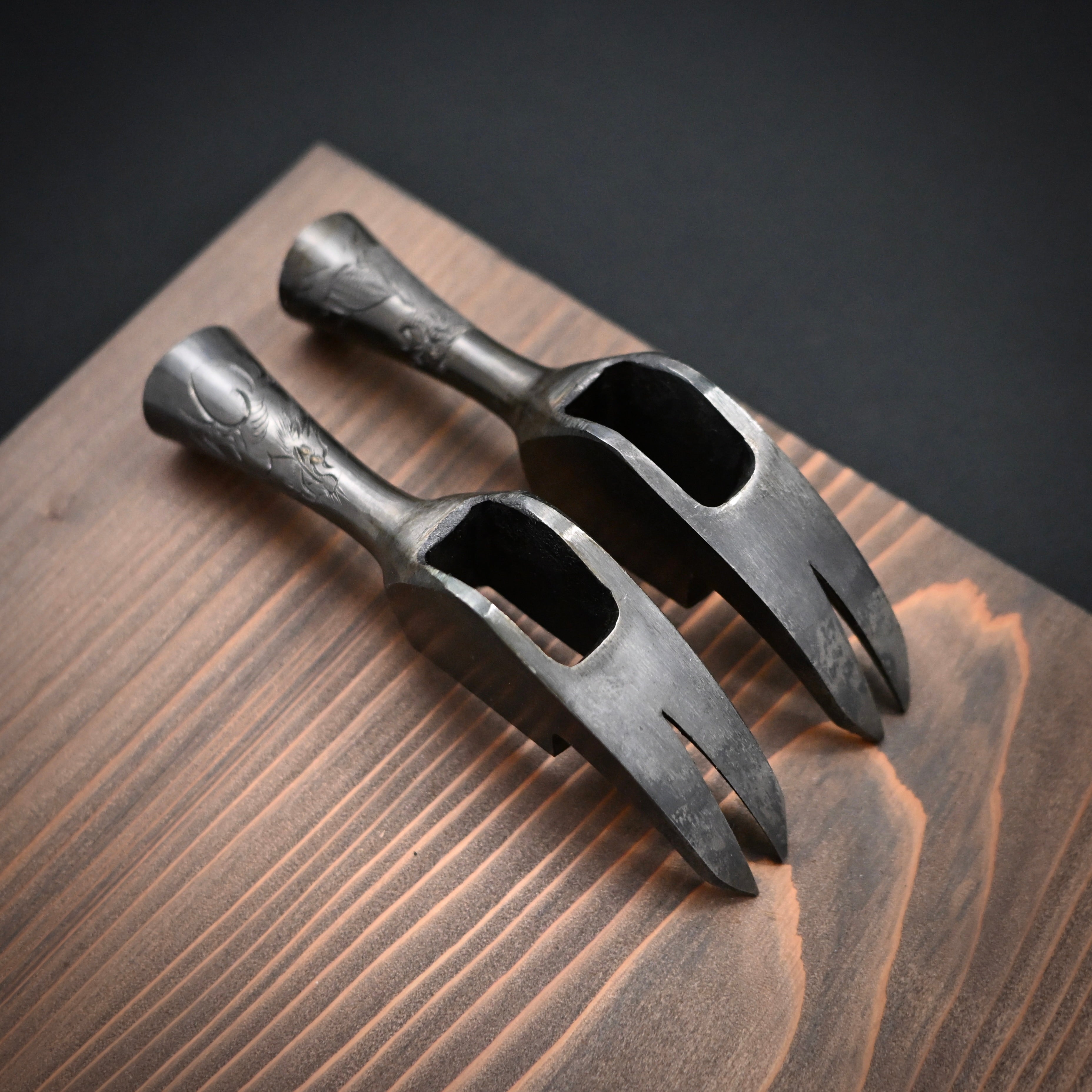 Old stock Kakui Kariwaku Hammers Engraved 掘出し物 カクイ 仮枠槌 小首長 彫入