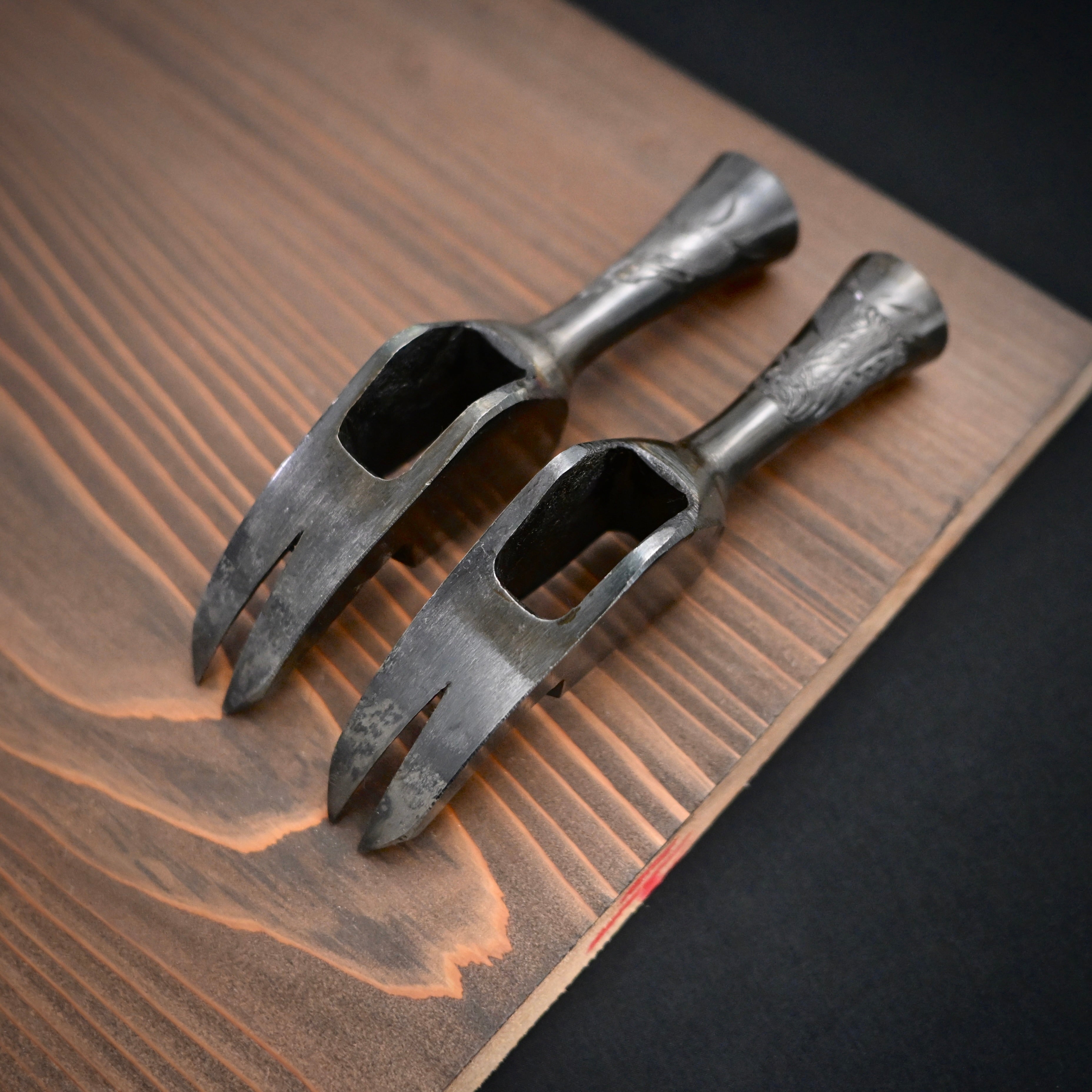 Old stock Kakui Kariwaku Hammers Engraved 掘出し物 カクイ 仮枠槌 小首長 彫入