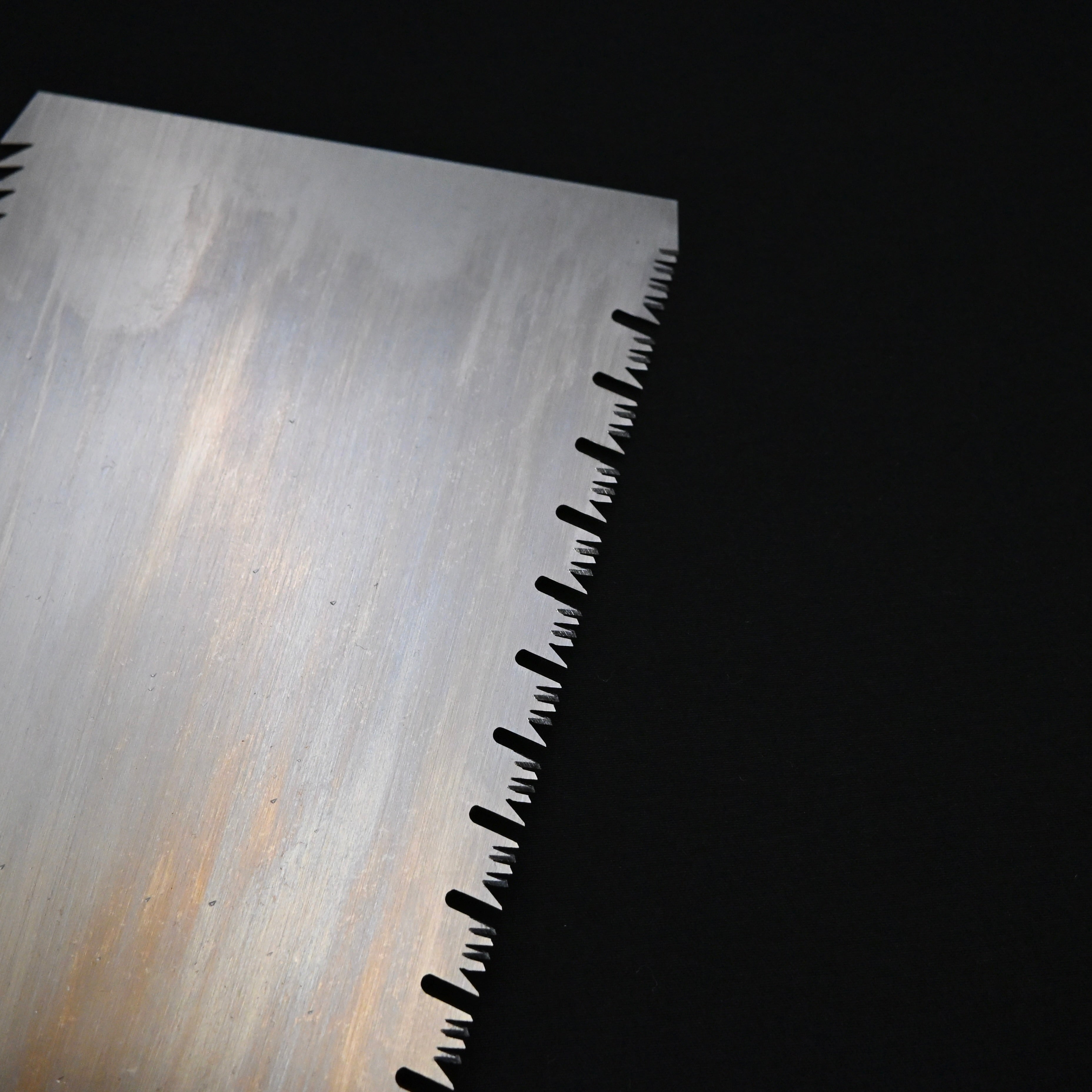 #241 Nagakatsu Double Edge Saw Eddy Type Handles set by Kurashige For Hard Wood 長勝鋸 渦巻き柄 両刃鋸 240mm 広葉用