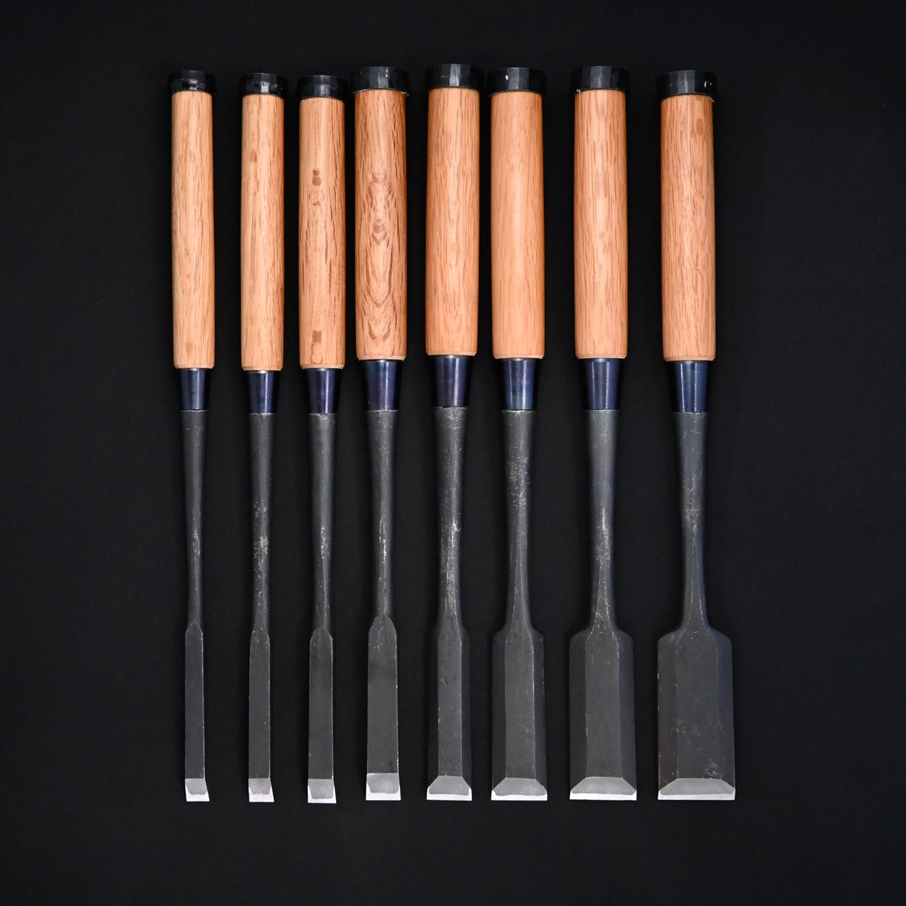 国明 首長穴屋鑿(入母屋) 7寸丈 Kuniaki Long type Slick Chisels