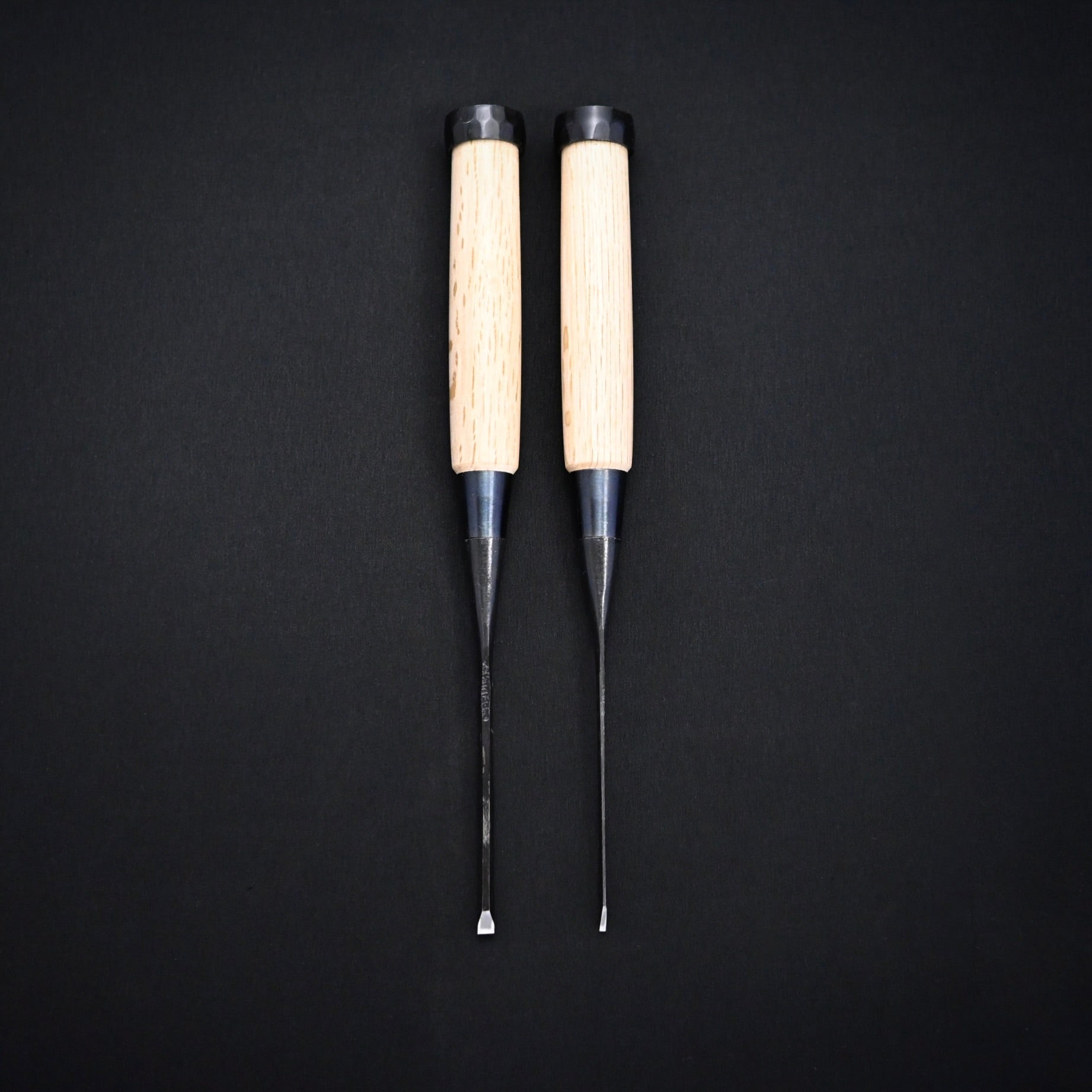 二治弘 追入鑿 5厘 / 1.5分 Nijihiro Bench chisels by Chuutarou Imai Oirenomi 1.5mm/4.5mm