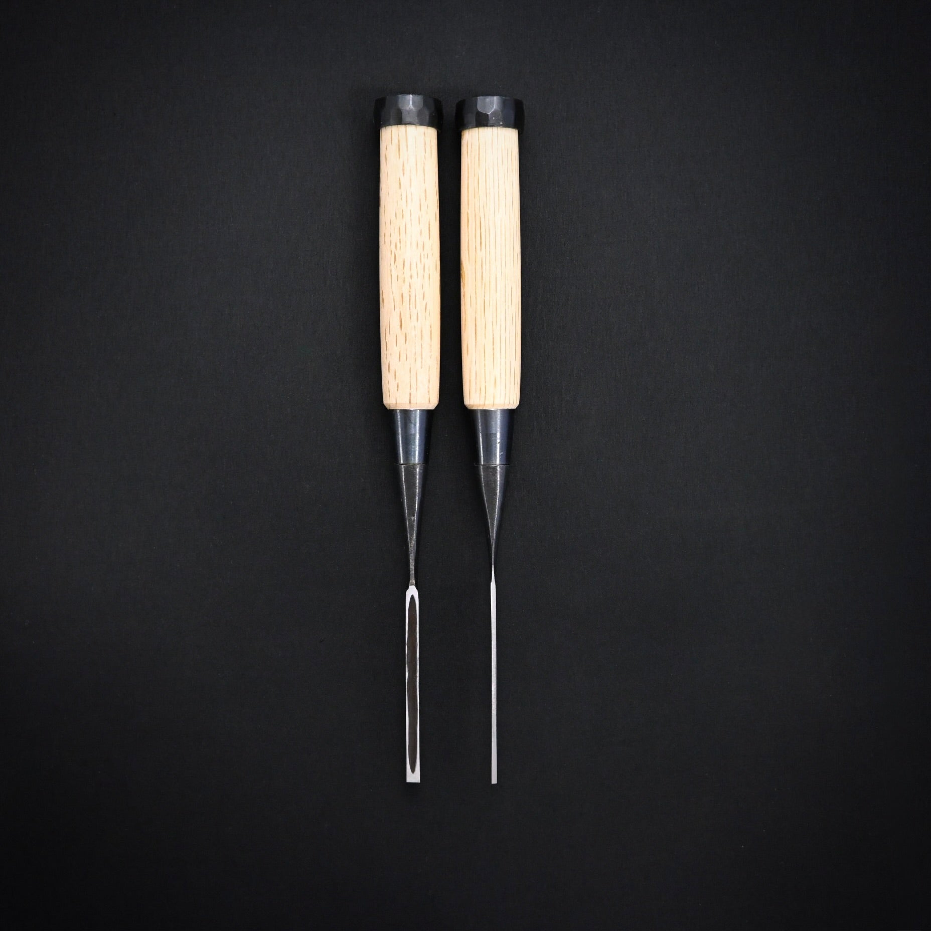 二治弘 追入鑿 5厘 / 1.5分 Nijihiro Bench chisels by Chuutarou Imai Oirenomi 1.5mm/4.5mm