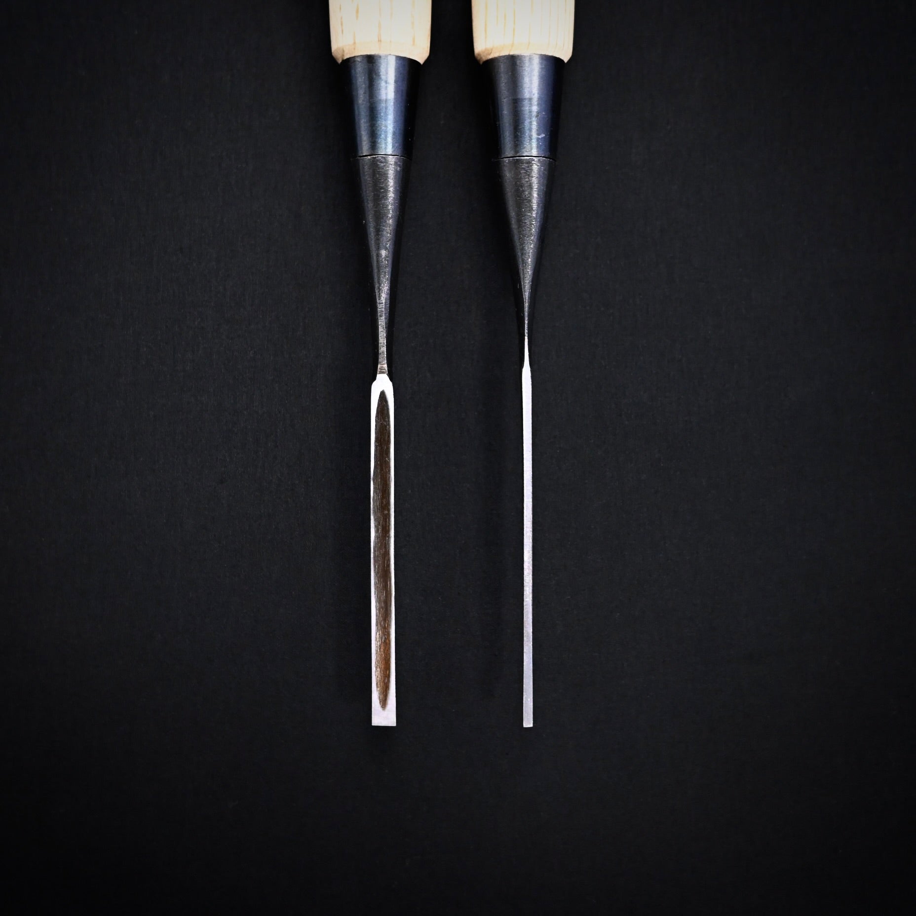 二治弘 追入鑿 5厘 / 1.5分 Nijihiro Bench chisels by Chuutarou Imai Oirenomi 1.5mm/4.5mm