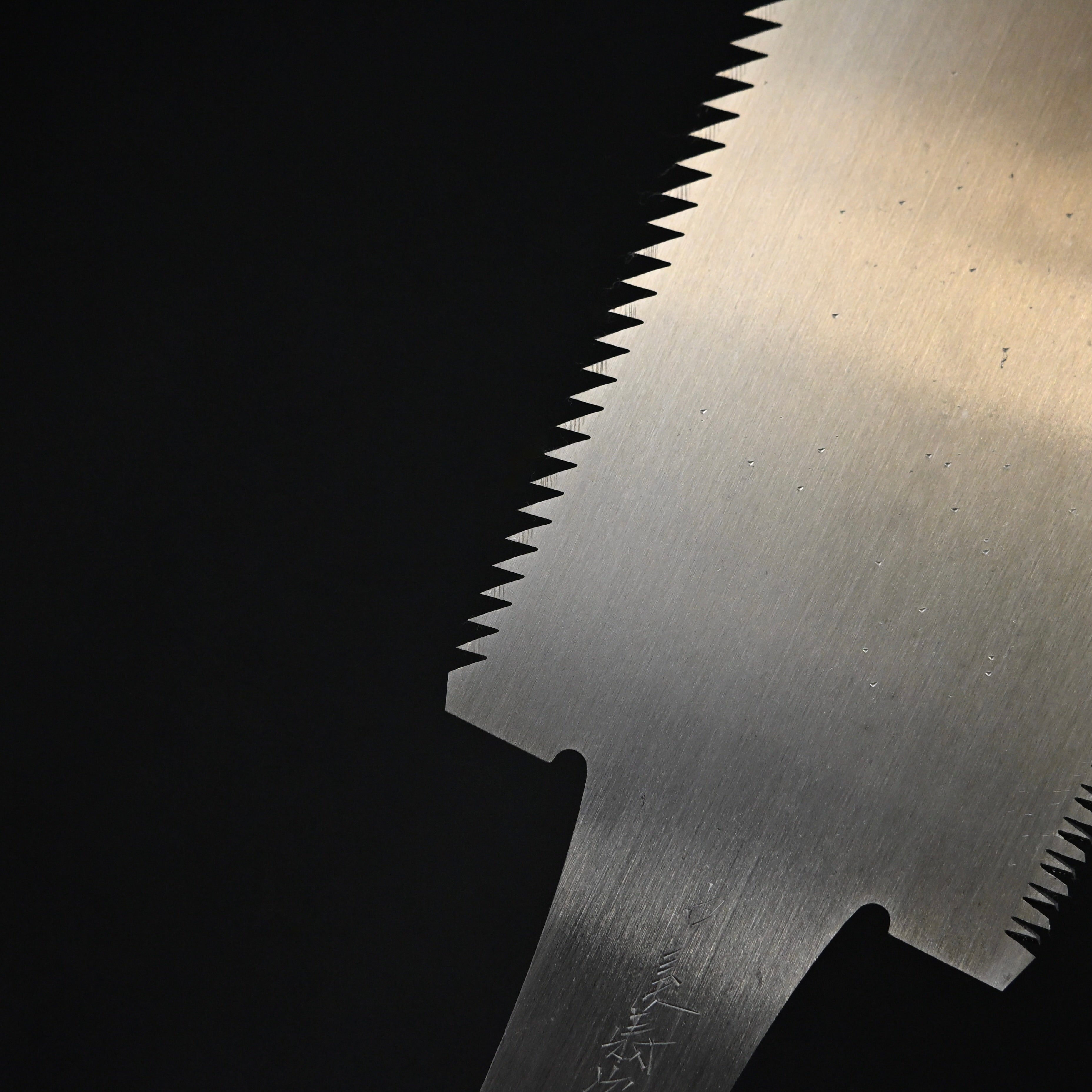 #244 Nagakatsu Double Edge Saw Eddy Type Handles set by Kurashige For Hard Wood 長勝鋸 渦巻き柄 両刃鋸 275mm 広葉用