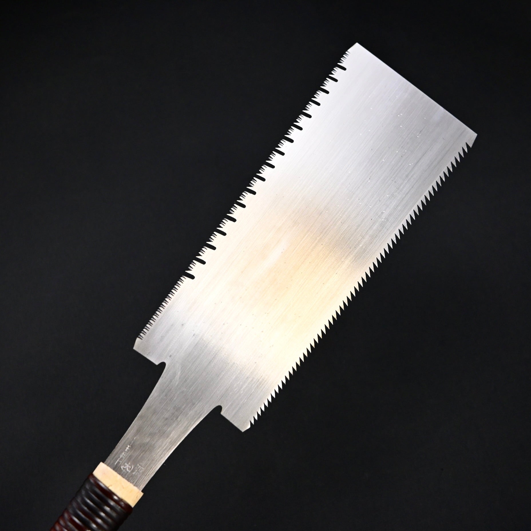 #249 Nagakatsu Double Edge Saw Eddy Type Handles set by Kurashige For Hard Wood 長勝鋸 渦巻き柄 両刃鋸 240mm 広葉用