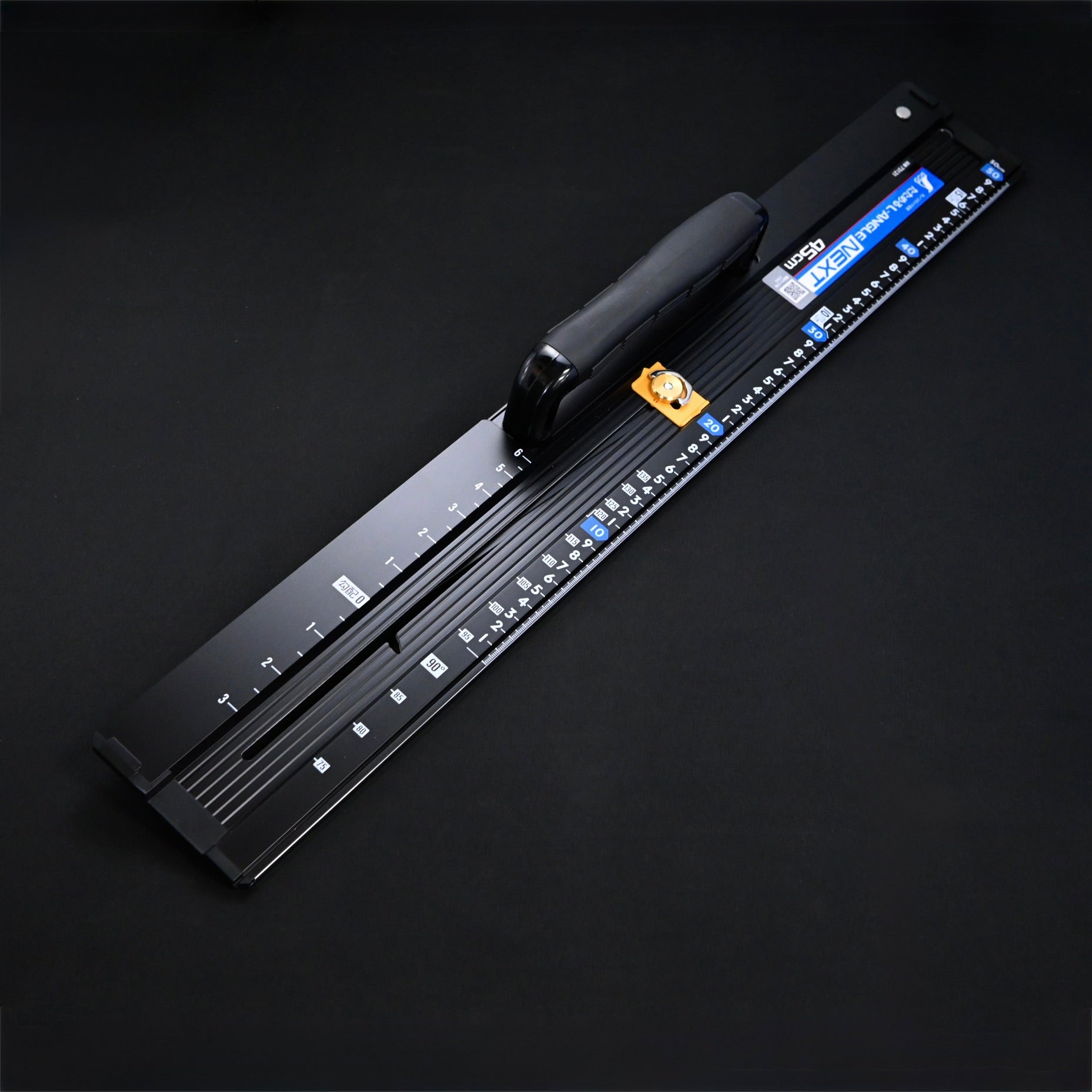 Shinwa 73121 Folding L-Angle Next 45 cm Circular Saw Guide Ruler with Angle Cutting Function 丸ノコガイド定規 たためるエルアングルNext45㎝ 角度切断機能付
