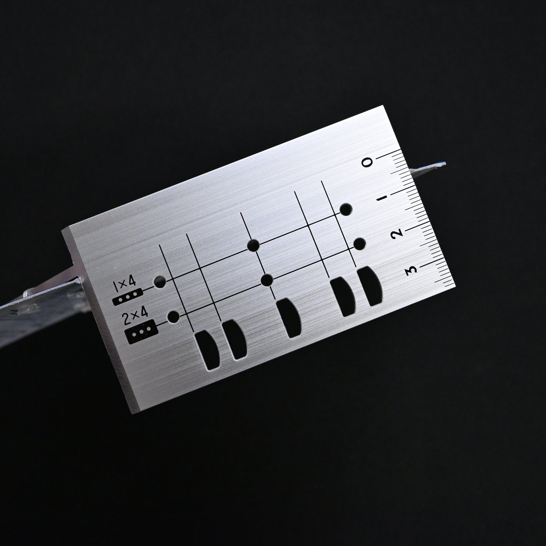 Shinwa 62116 2×4 Stop-Type Square – Aluminum シンワ 2×4止型定規アルミ