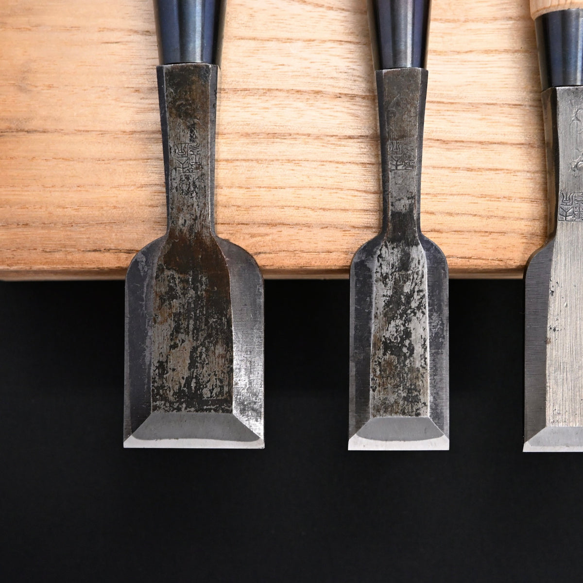 Rare Stock Ohara Bench chisels 5pc set 掘出し物 大原康彦 追入組鑿 5本組 Oirenomi
