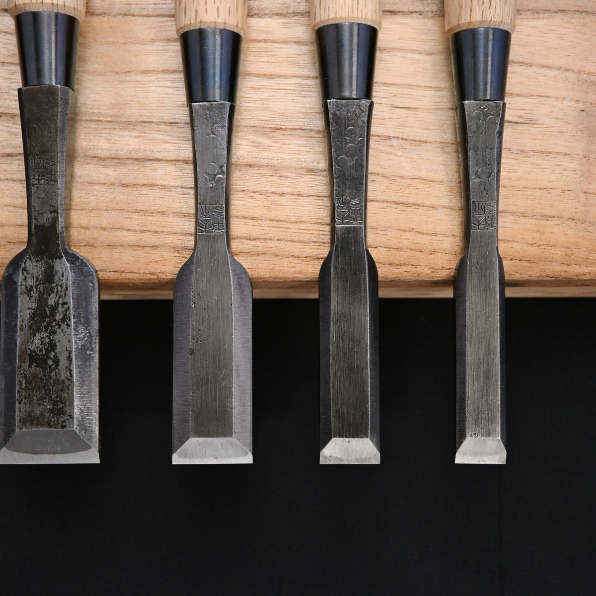 Rare Stock Ohara Bench chisels 5pc set 掘出し物 大原康彦 追入組鑿 5本組 Oirenomi
