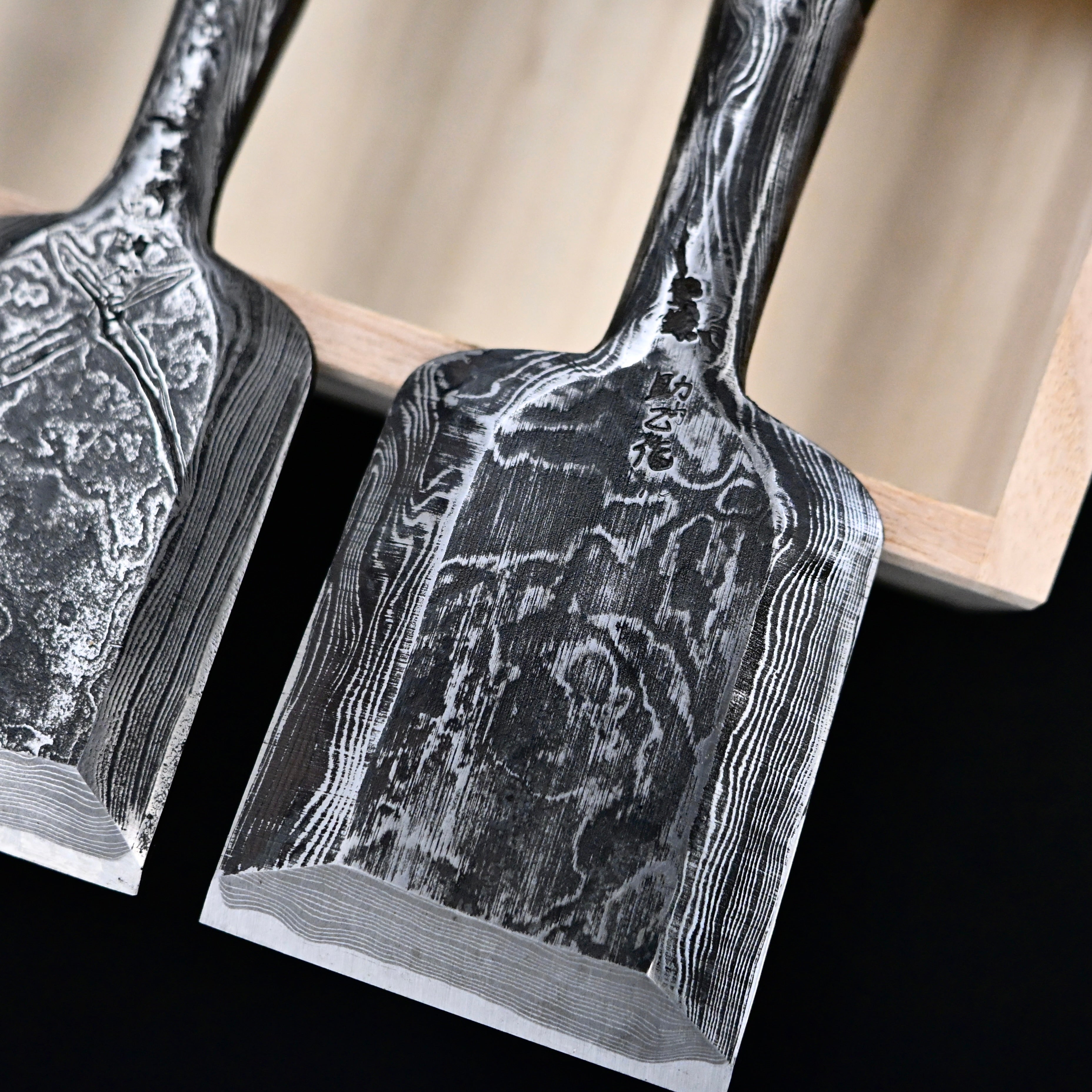 助正 墨流し 追入15本組鑿 Oirenomi Sukemasa Suminagashi Bench chisels set