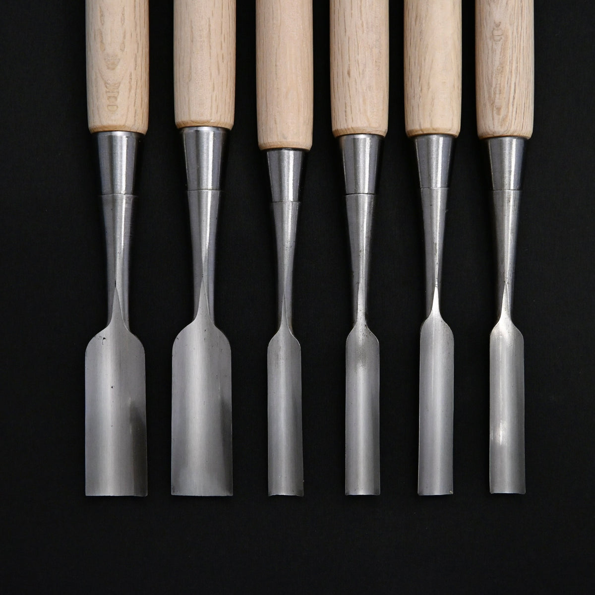 利国 内丸鑿 総磨き Toshikuni Uchimaru Chisels with white steel Polish (Round Chisel) Uchimarunomi