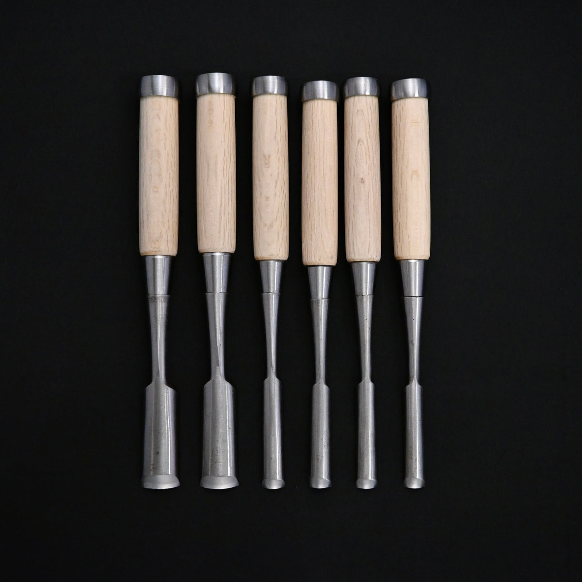 利国 内丸鑿 総磨き Toshikuni Uchimaru Chisels with white steel Polish (Round Chisel) Uchimarunomi